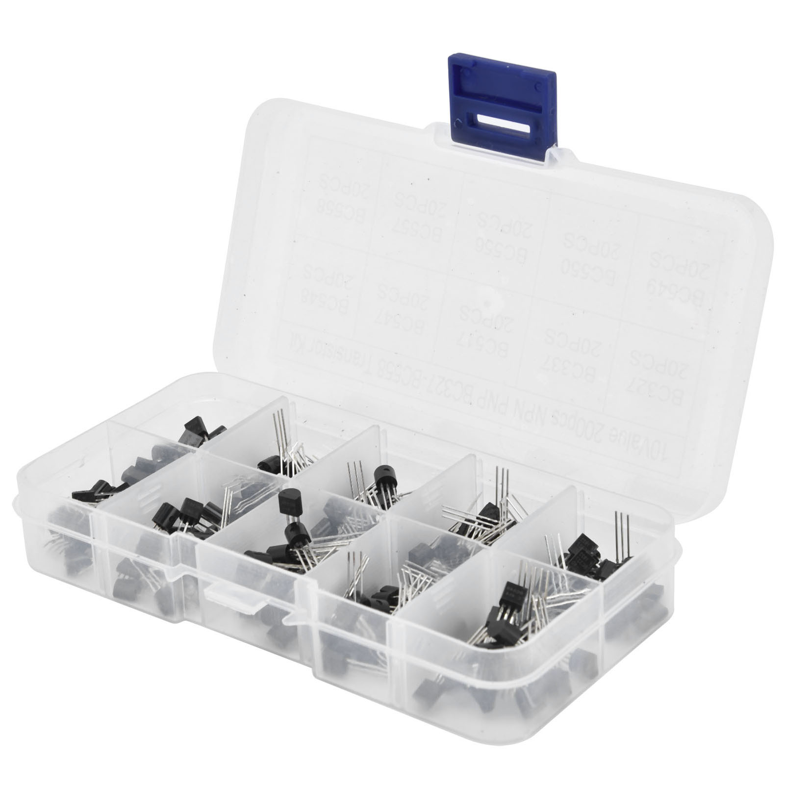 200 Stück 10 Werte Bc327‐bc558 Transistoren Sortimentssatz Leistungs-allzwecktransistoren