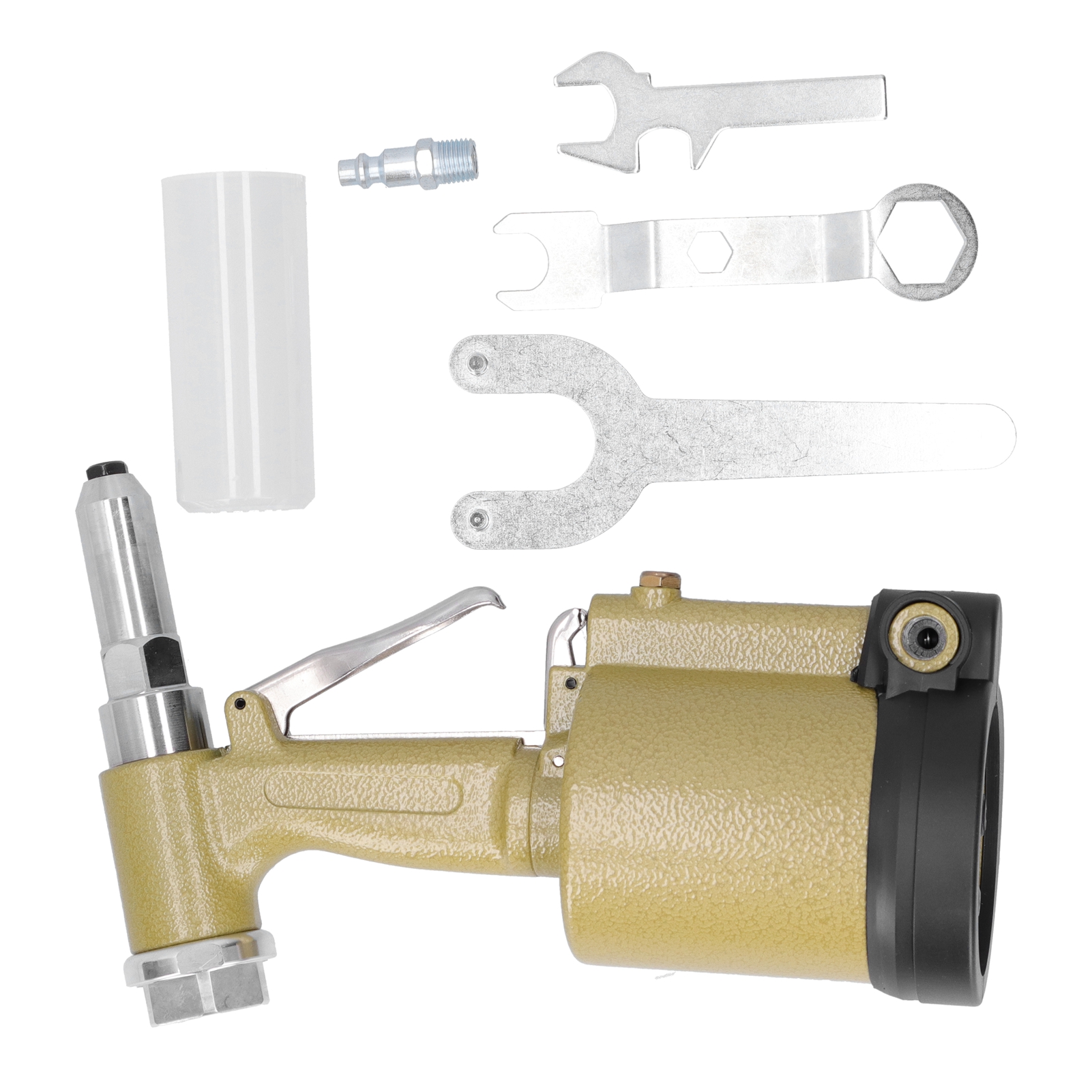 Hydraulische Pneumatische Nietpistole, Druckluftnietgerät, Industrienietwerkzeug Mit 3 Backen, Kp-703 Gold, Amerikanische Ausführung