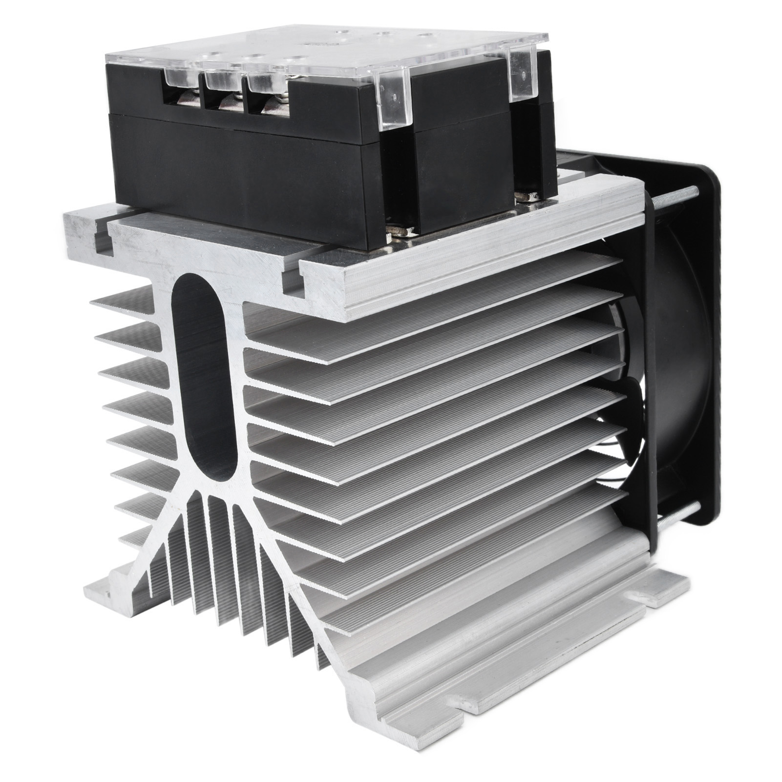Scr-spannungsregler 3-phasen-halbleiter-elektroregler-transformator-relais 380vac (tsr-200wa-h Mit Kühlkörper)