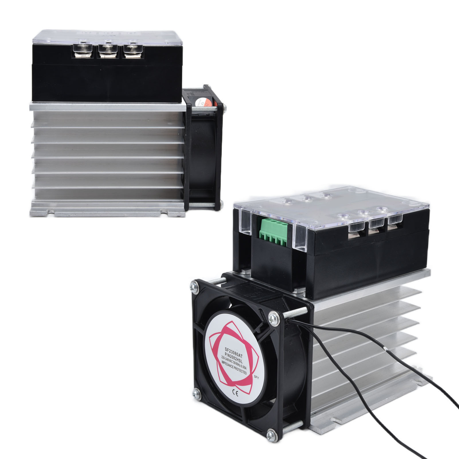 Festkörper-spannungsregler Mit Thyristor, 3-phasig, Temperatur-dimmsteuerung, 380 V, Actsr-20wa-s Mit Kühlkörper