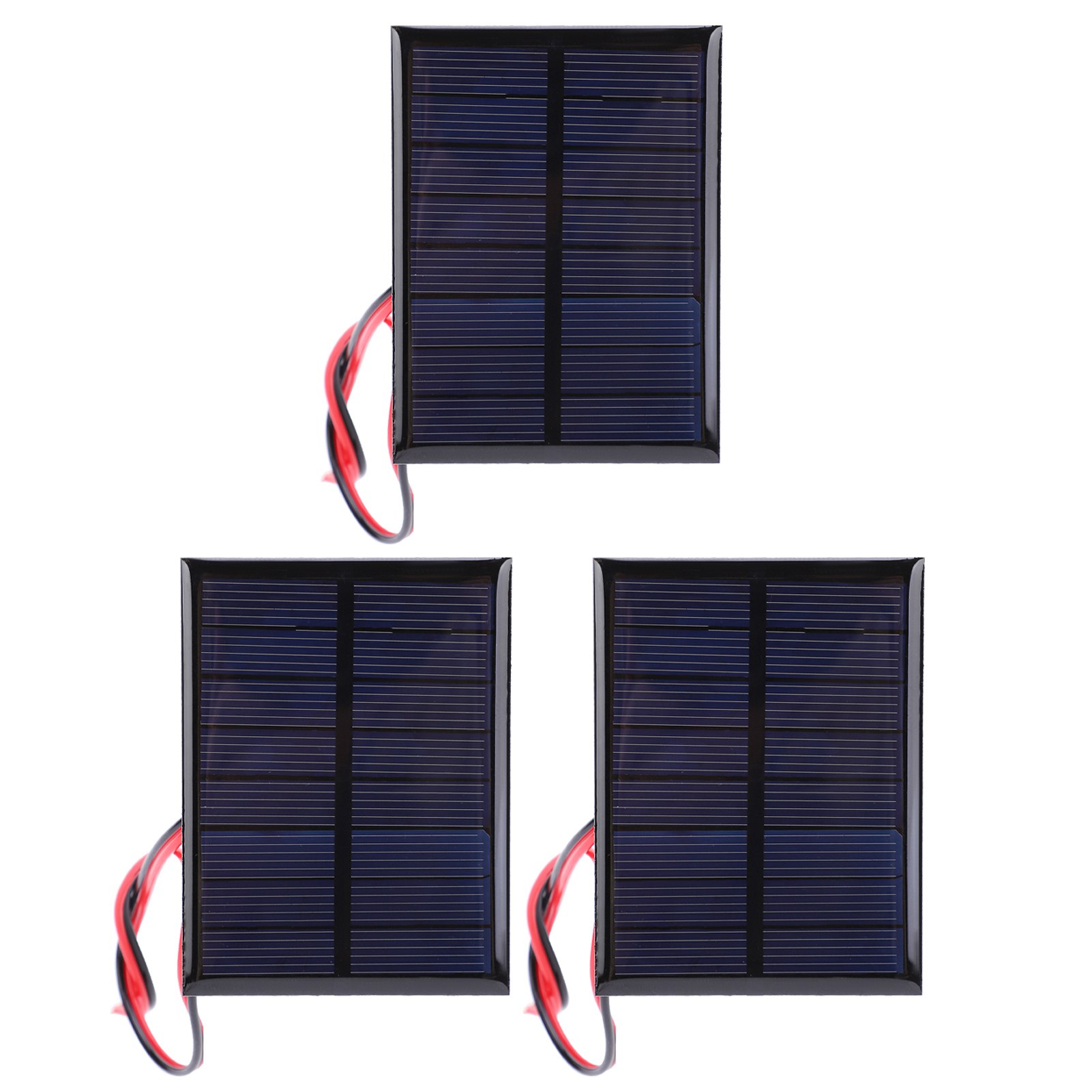 3 Stück Dc4v 150ma Solarzellen-leistungsmodul, Polykristallines Silizium-solarmodul Mit 30cm Kabel