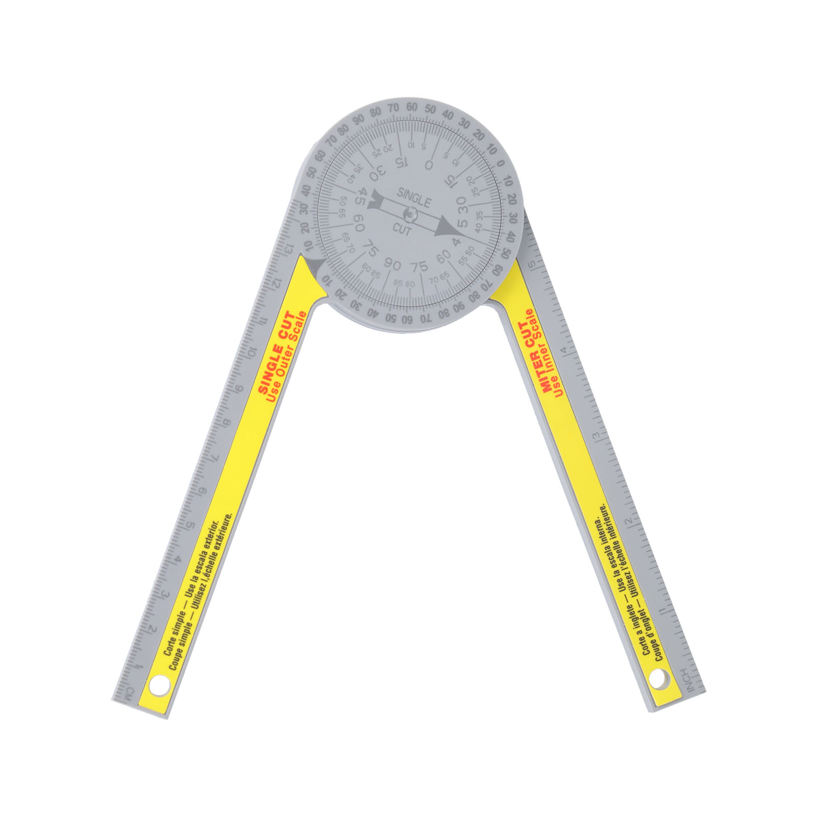 Gehrungssägen-winkelmesser, 360° Drehbar, Hohe Genauigkeit, 2 Skalen, Tragbarer Winkelmesser Für Schreiner