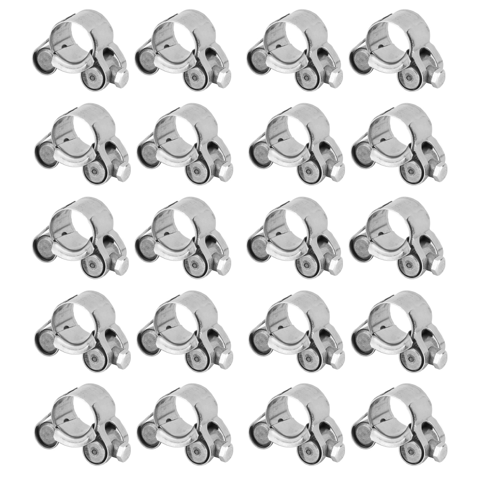 20 Stück Schlauchschellen Aus Korrosionsbeständigem Edelstahl, Mini-schlauchschellen Für Kraftfahrzeuge, Petrochemie Und Pharmazie, 26–28 Mm