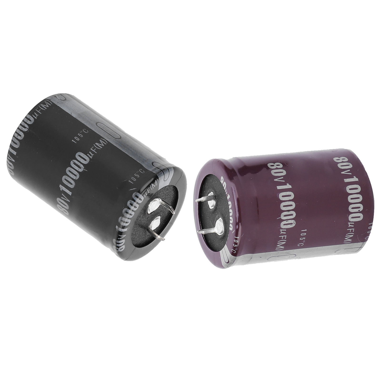2 Stück Aluminium-elektrolytkondensatoren 10000 Μf 60 V 105 °c Für Verstärker, Audiogeräte, Led-beleuchtung 35 X 50 Mm