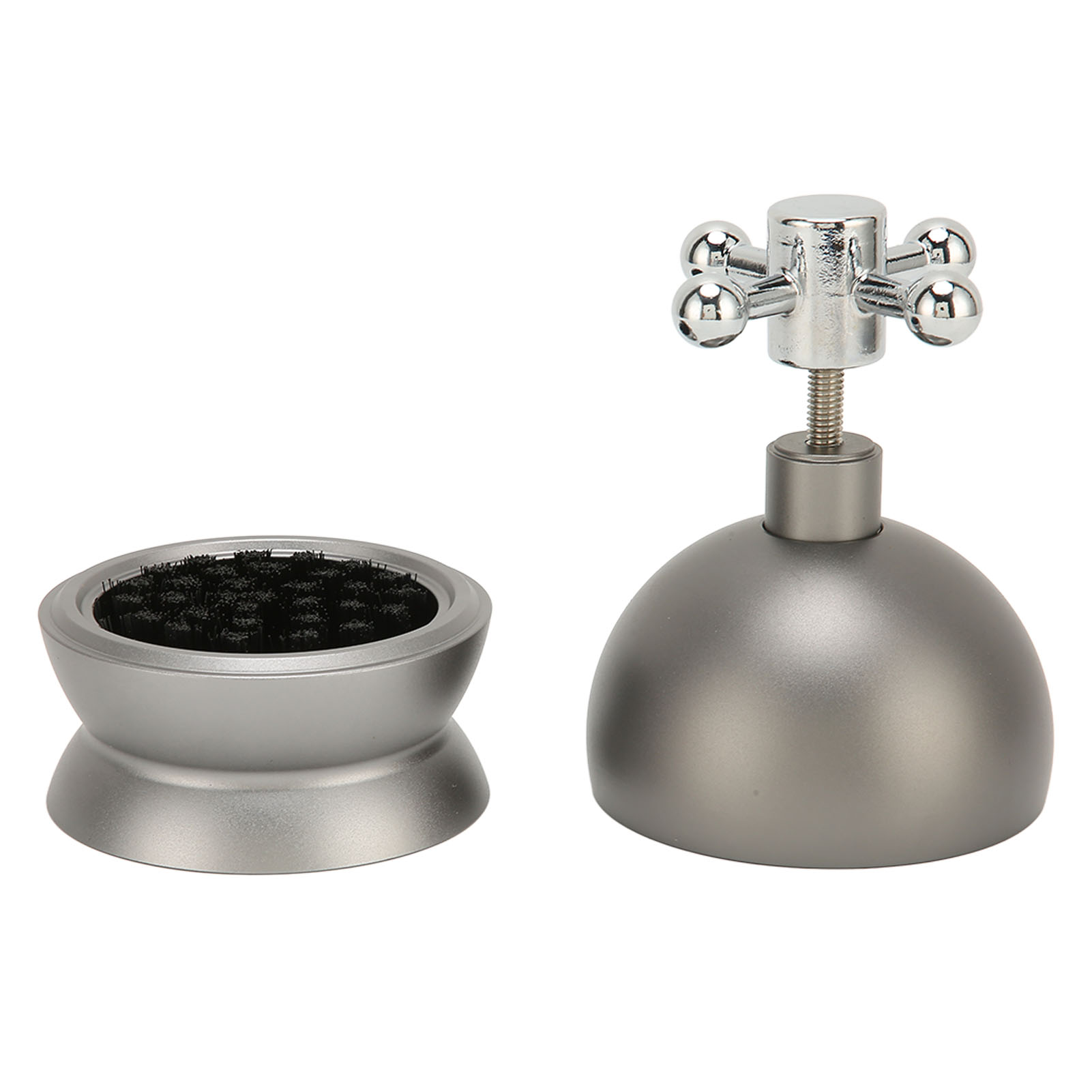 Kaffeepulverspender 58 Mm Mit Doppellager, Höhenverstellbar, Aus Lebensmittelechtem Metall, Grau.