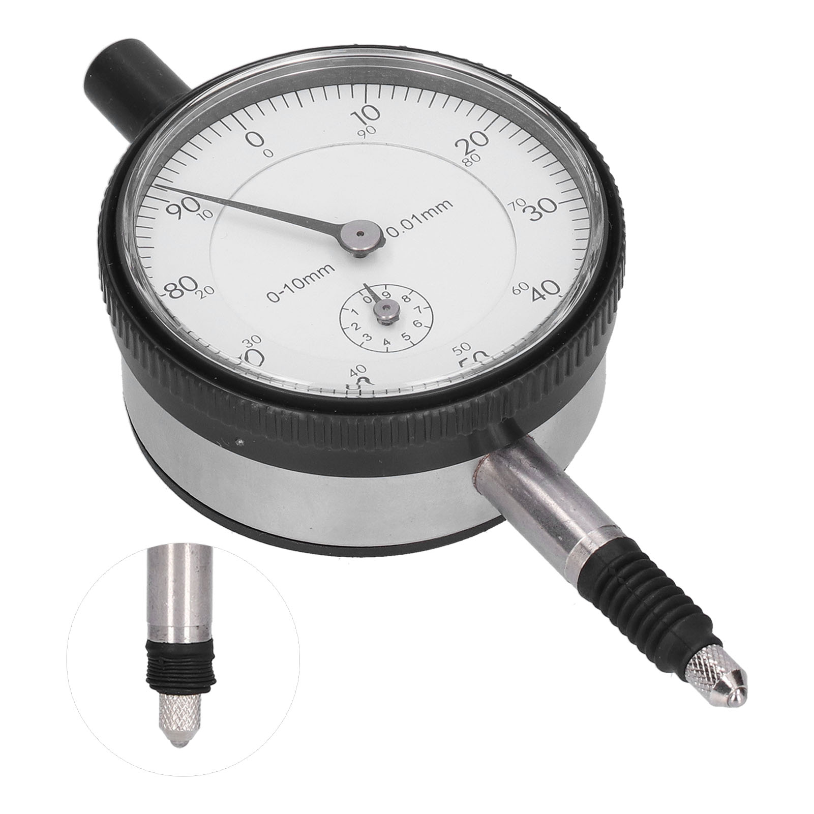 0–10 Mm Messuhr Mit Verstellbarem Arm, Edelstahl-längenmesswerkzeug Mit Halterung, 0,01 Mm