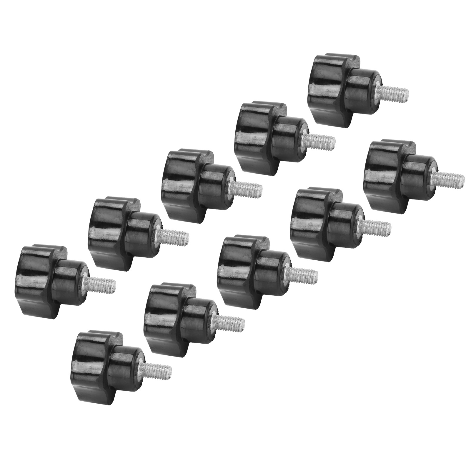 10 Stück M5x25x10 Spannmuttern Mit Fünfzackigem Sterngriff, Drehmaschinenzubehör