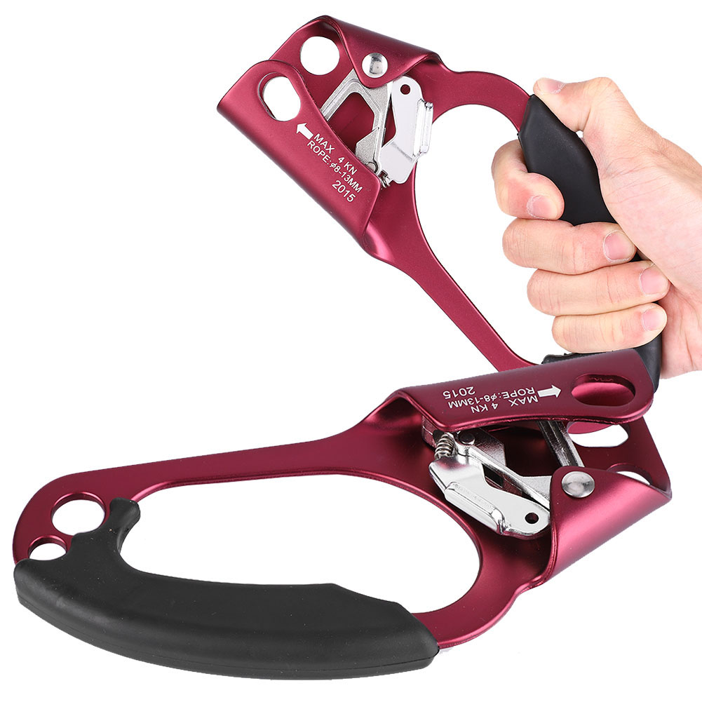 Outdoor-bergsteigen Klettern Steigbügelschutz Rechts Für 8-13 Mm Seil Rot