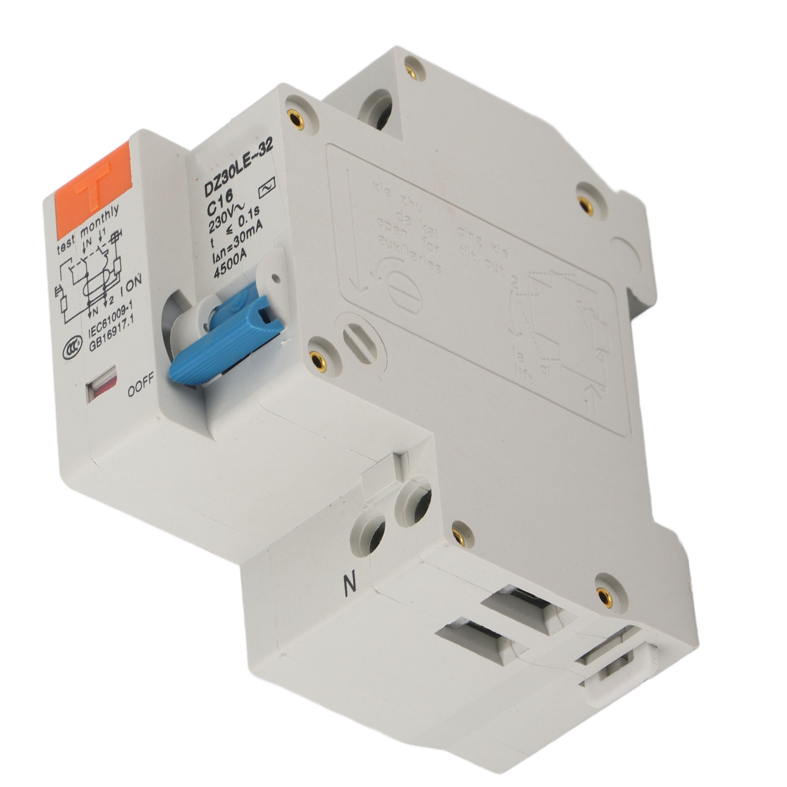 Leitungsschutzschalter 1p 16a 220v Überlast-, Kurzschluss- Und Fehlerstromschutzschalter Für 50/60hz