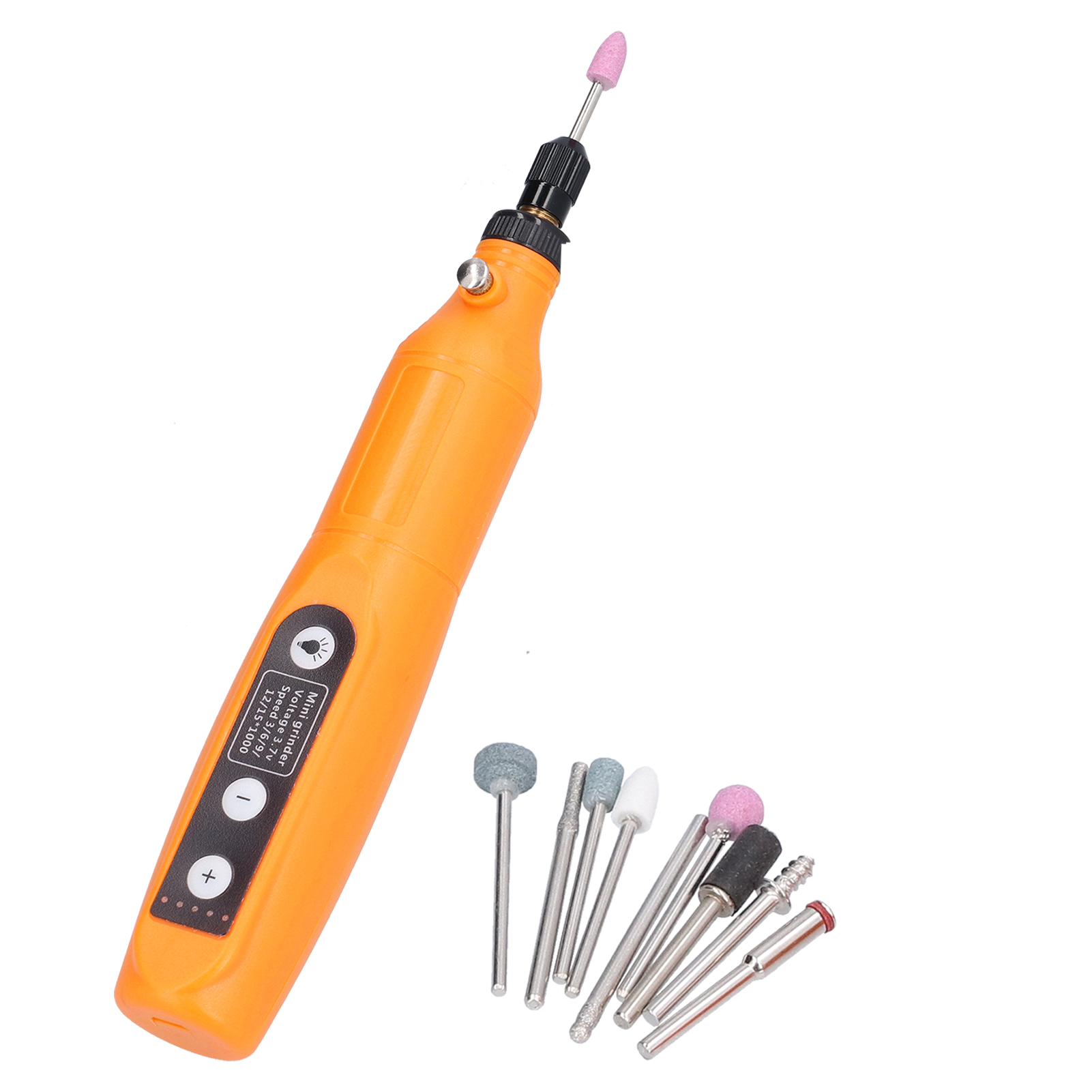 Elektrischer Schleifstift, 5 Geschwindigkeiten, Kabelloses Rotationsgravierwerkzeug-set Mit Led-arbeitsleuchte, 3,7 V, 10 W