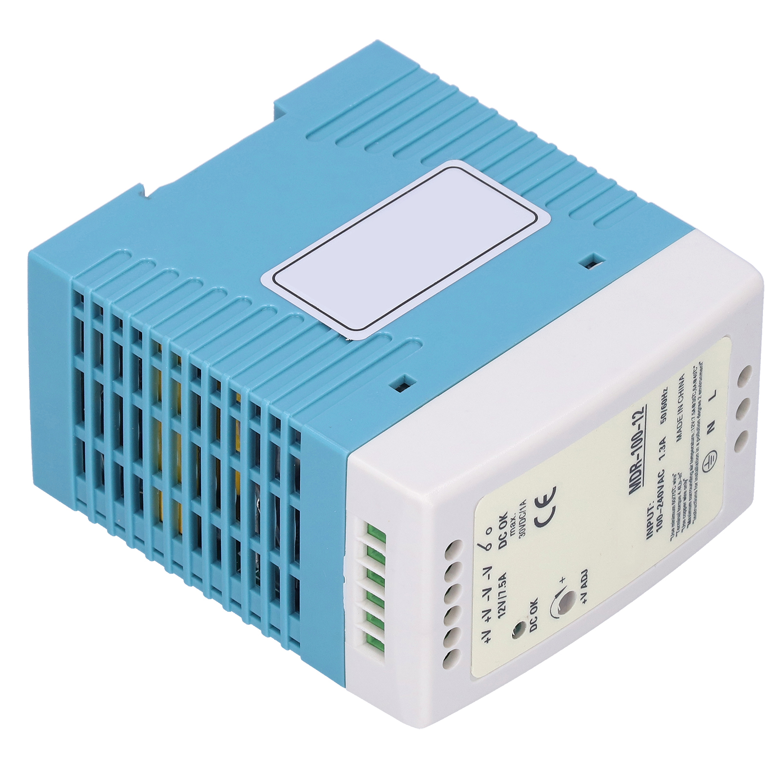 Berm Schaltnetzteil Din-schienenmontage, Industrietauglich, 100 W/12 V/7,5 A, Mdr-100-12, Eingangsspannung 100–240 V Ac