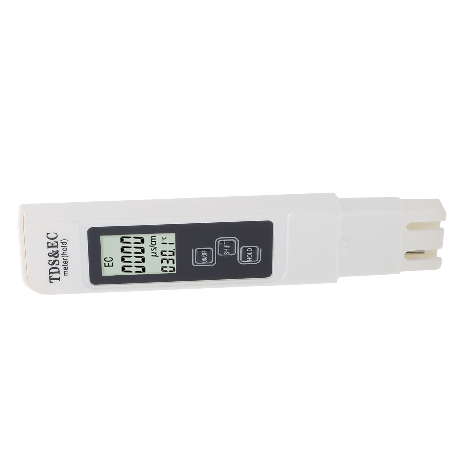 3-in-1-wasserqualitätstester, Tragbarer Tds-, Ec- Und Temperaturmesser Mit Hd-led-anzeige, Weiß
