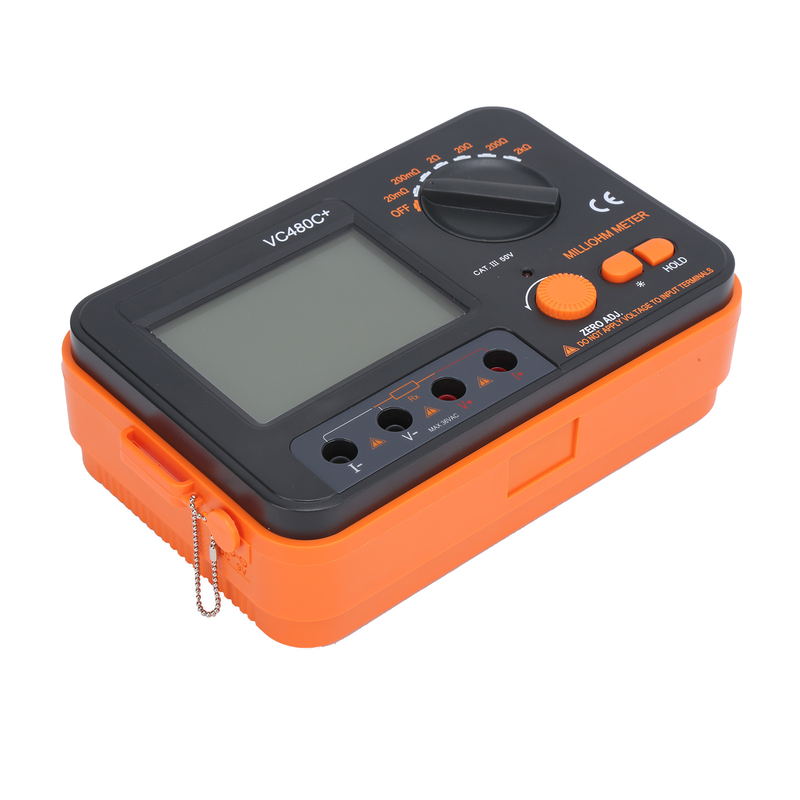 Vc480c 0,01 Mω – 2 Kω Digitales Milliohmmeter Mit 6 Gängen, 4-leiter-messung, Gleichstrom-niederwiderstandsmessgerät