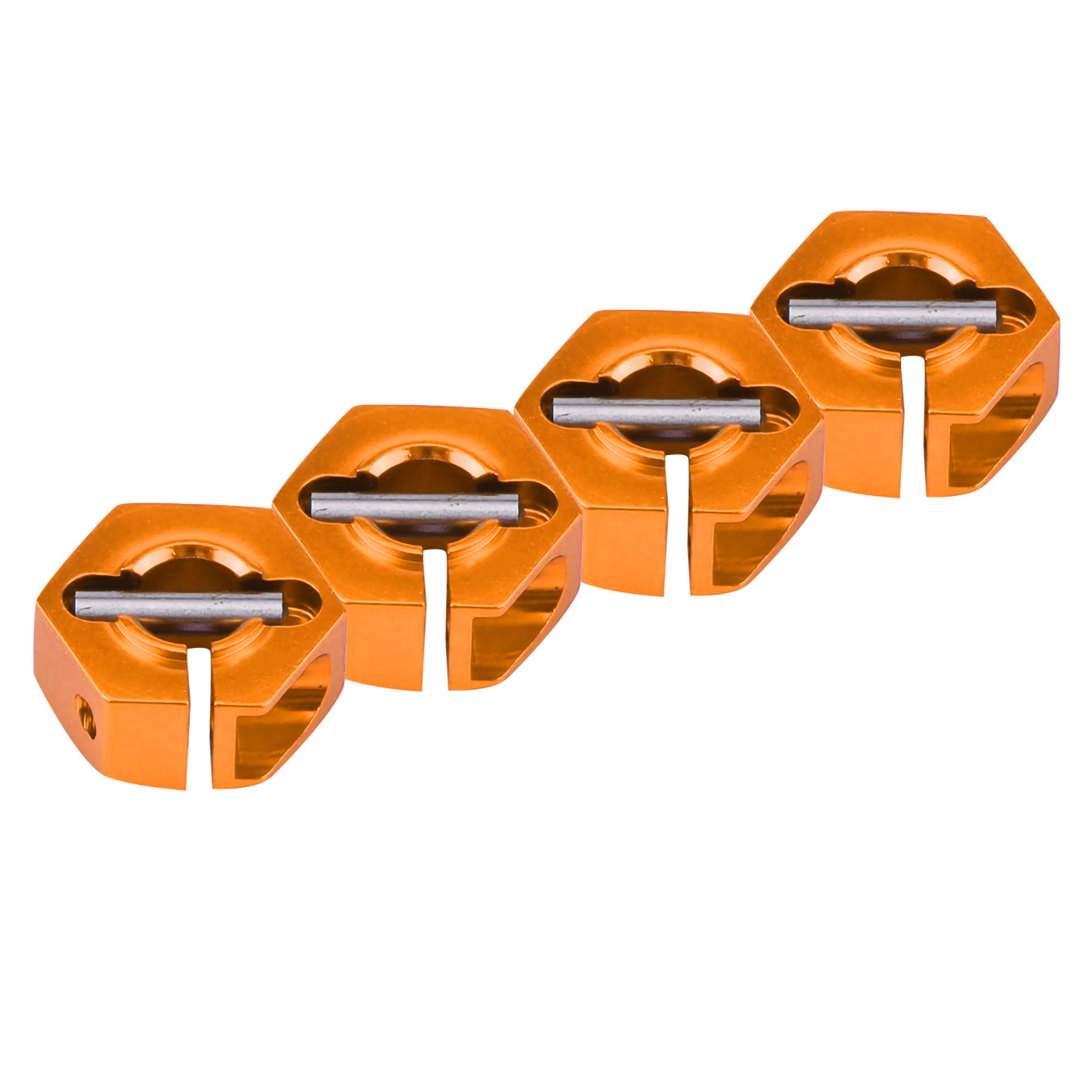 12-mm-universal-radsechskantnabenadapter Für Hsp Sakura 1/10 Rc-car (5 Mm, Goldorange)