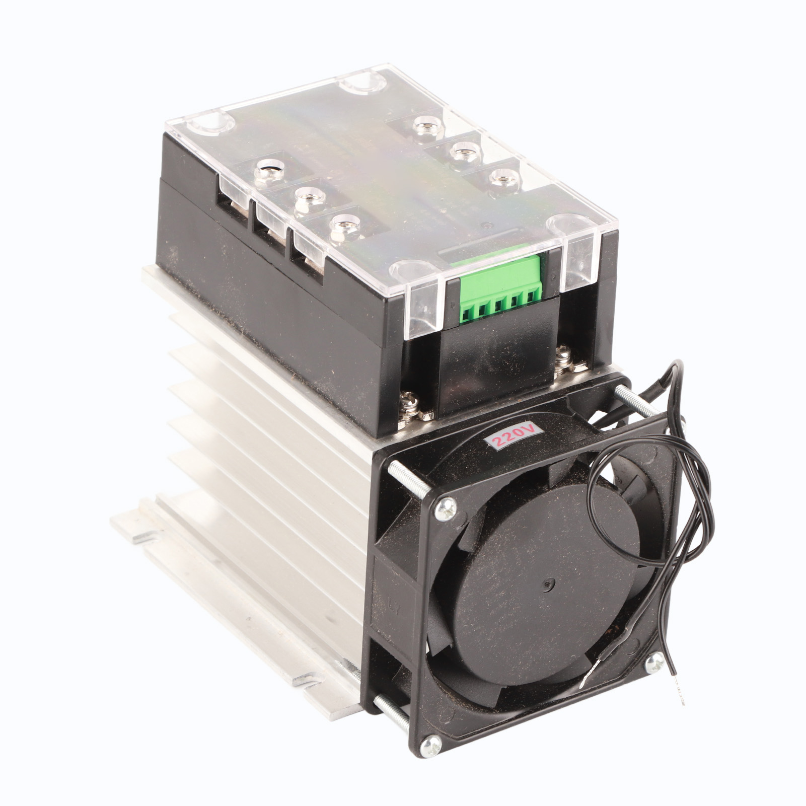 Festkörperregler 3-phasen-thyristor-temperatur-spannungs-dimmsteuerungsgerät Ac380v (tsr‑80wa‑h Mit Kühlkörper)