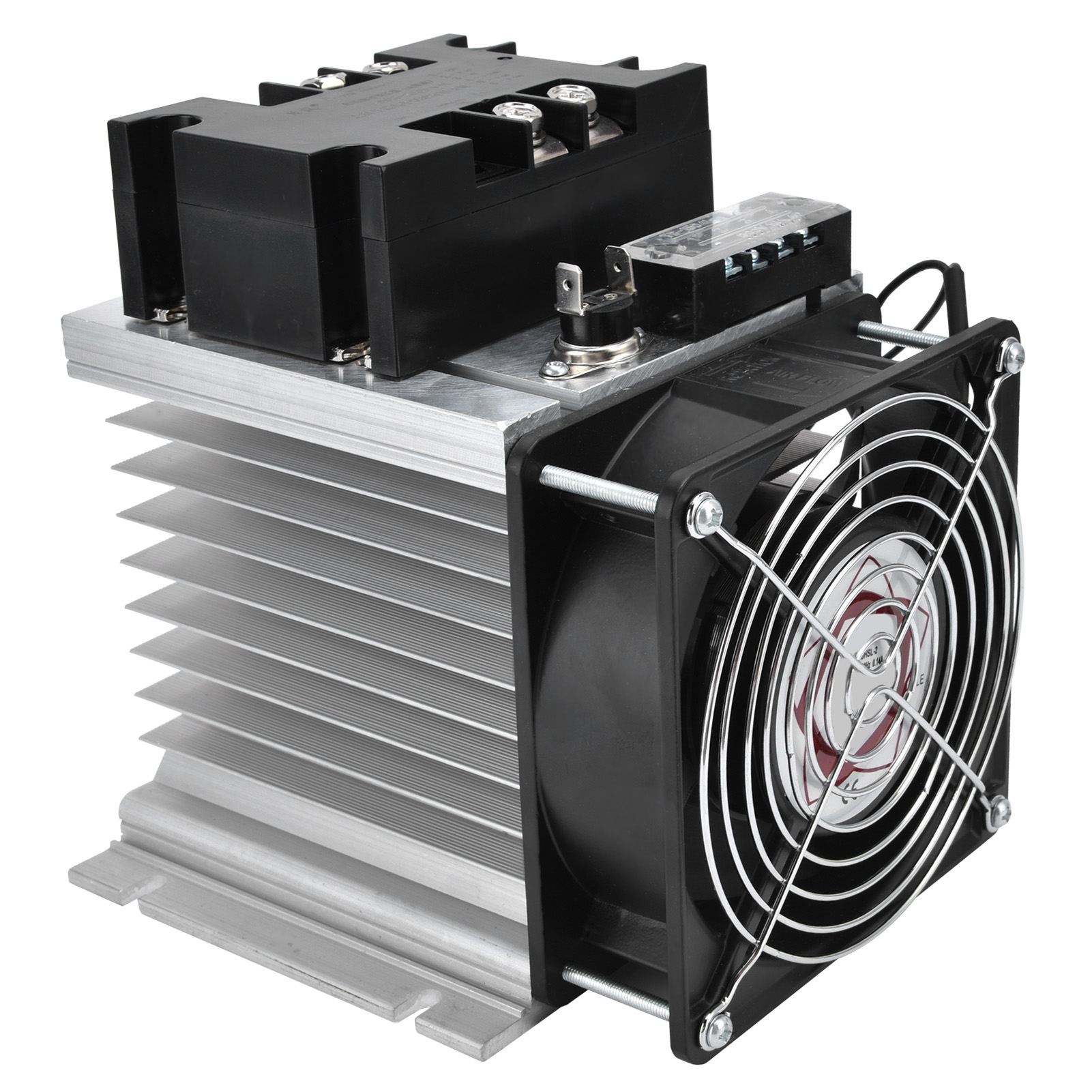 Halbleiterregler, Einphasiger Thyristor-spannungs- Und Temperaturdimmregler 220–380 V Ac Mit Kühlkörper