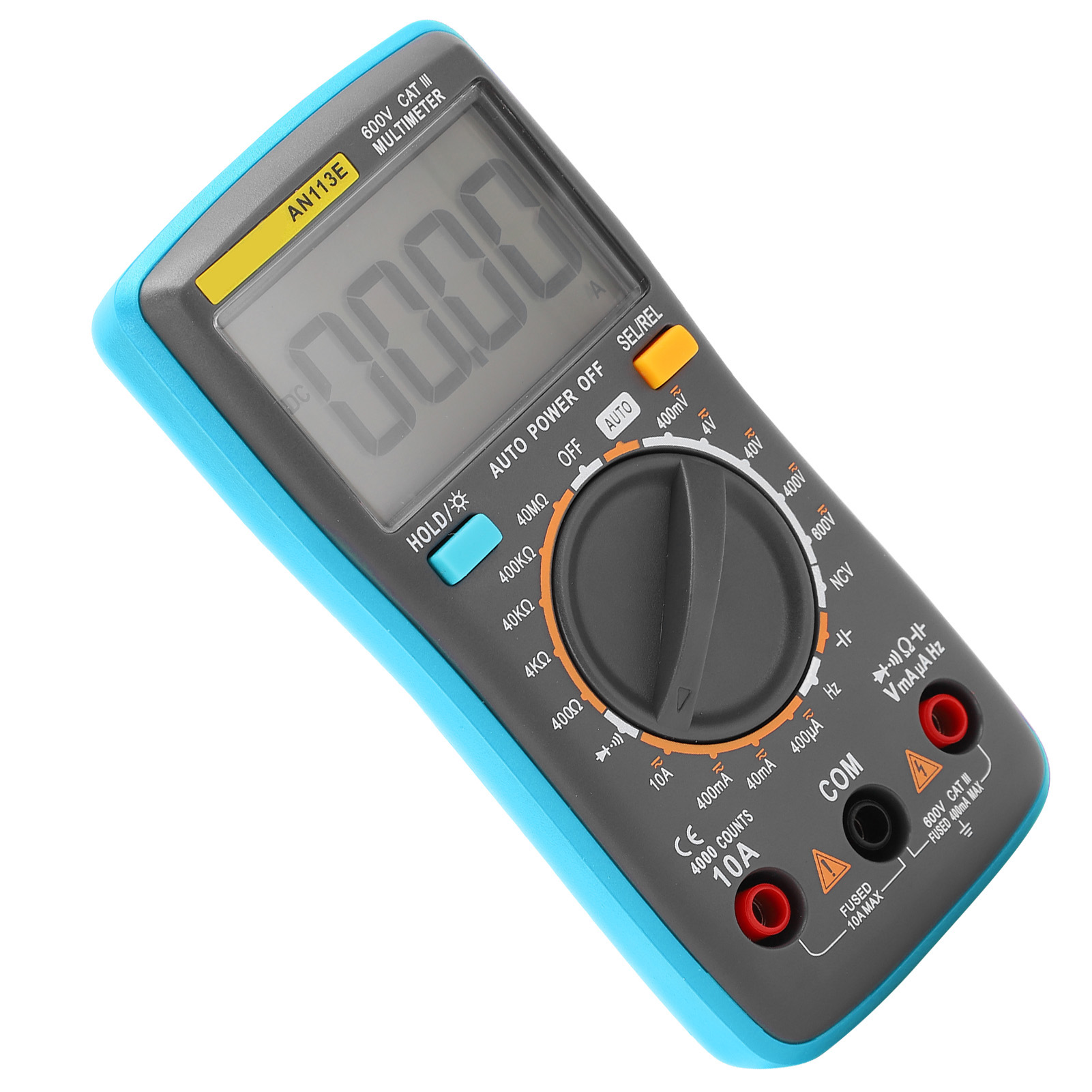 An113e Hand-digitalmultimeter Mit Hintergrundbeleuchteten Messleitungen Für Labor Und Ausbildung (factoryblue)