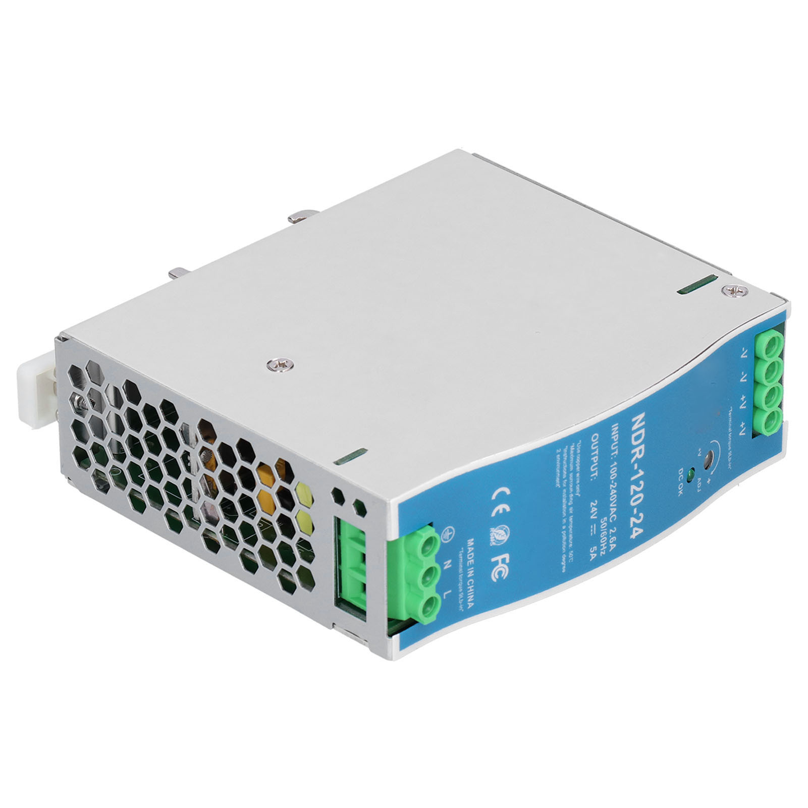 Ndr‑120‑24 Industrielles Schienennetzteil 5a 120w Schienennetzteilschalter Ac100‑240v