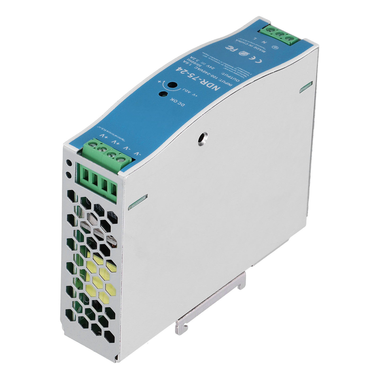 Ndr‑75‑24 Industrielles Schienennetzteil 3,2 A 76,8 W Schienennetzteilschalter Ac100‑240 V
