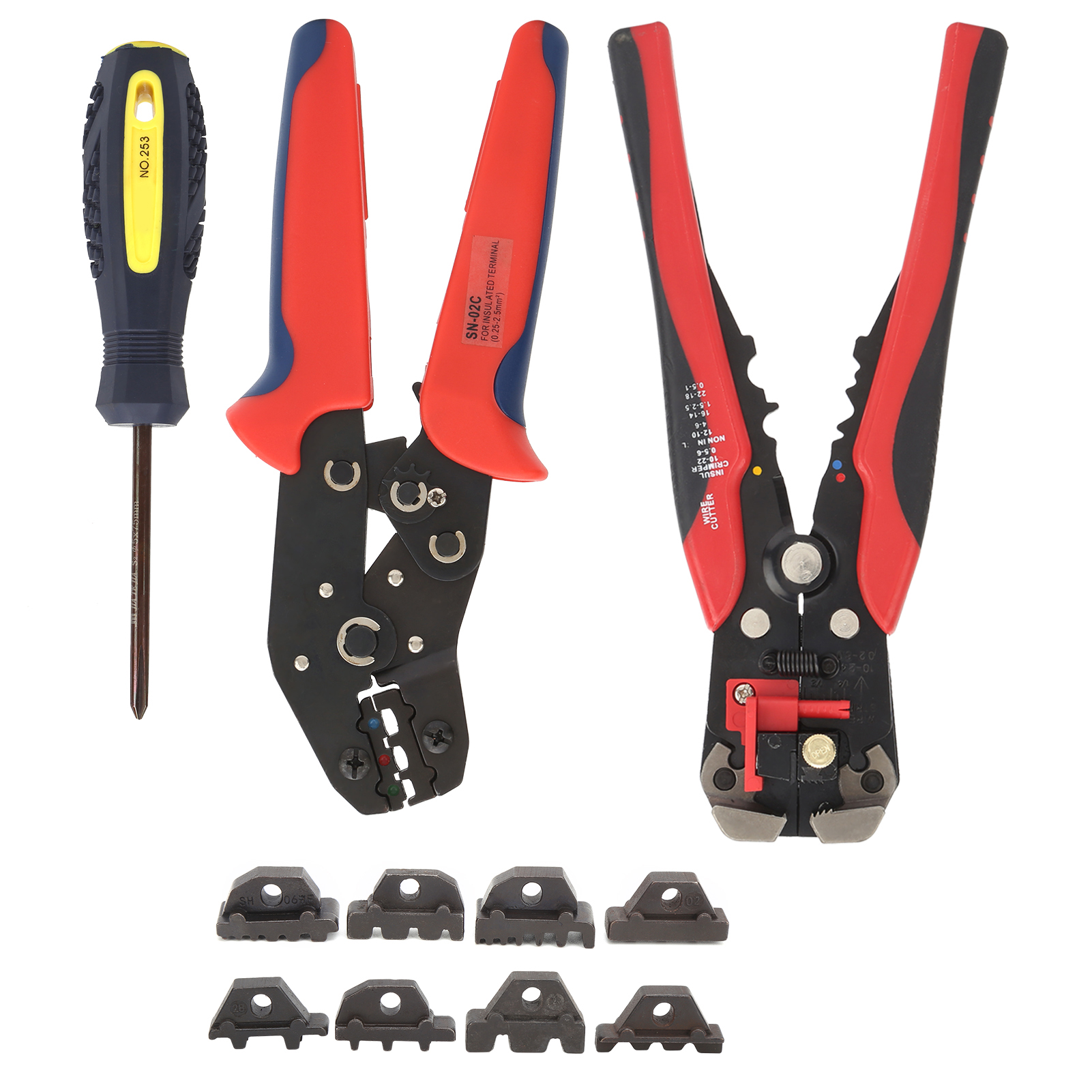 Crimpzangen-set Für Kabelverbinder Aus Hochkohlenstoffhaltigem Stahl