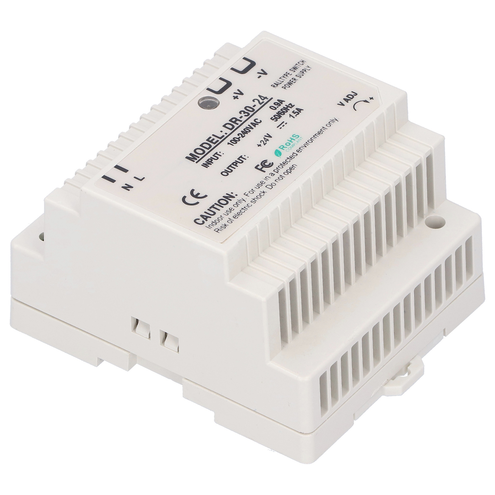 Din-schienen-netzteil Der Dr-serie Mit Einstellbarer Led-schaltung Für Schaltschränke (dr-30-24)