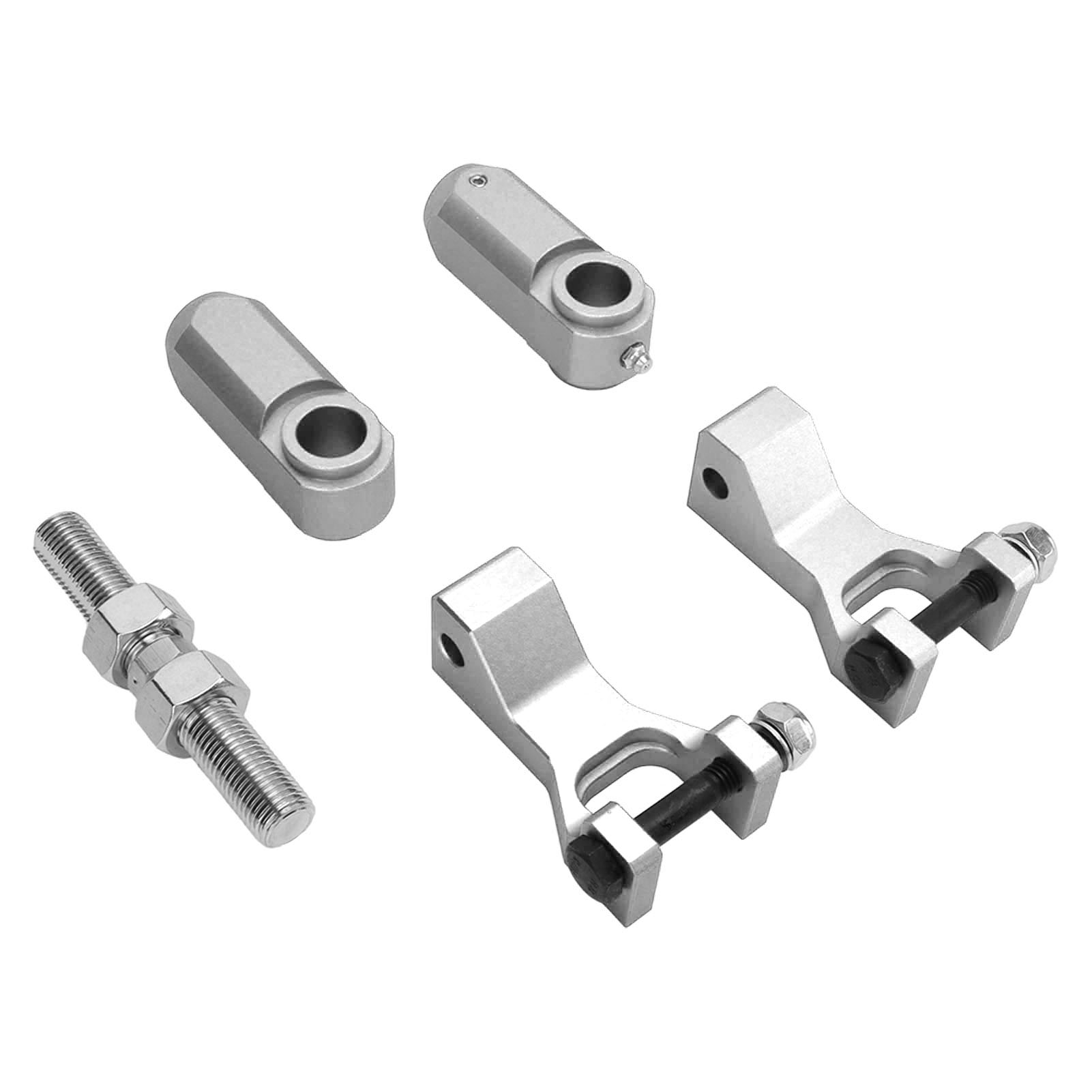 5-teiliges Atv-tieferlegungsset (vorne/hinten) Aus Aluminiumlegierung, Passend Für Raptor 350, 660 Und 700, Silber