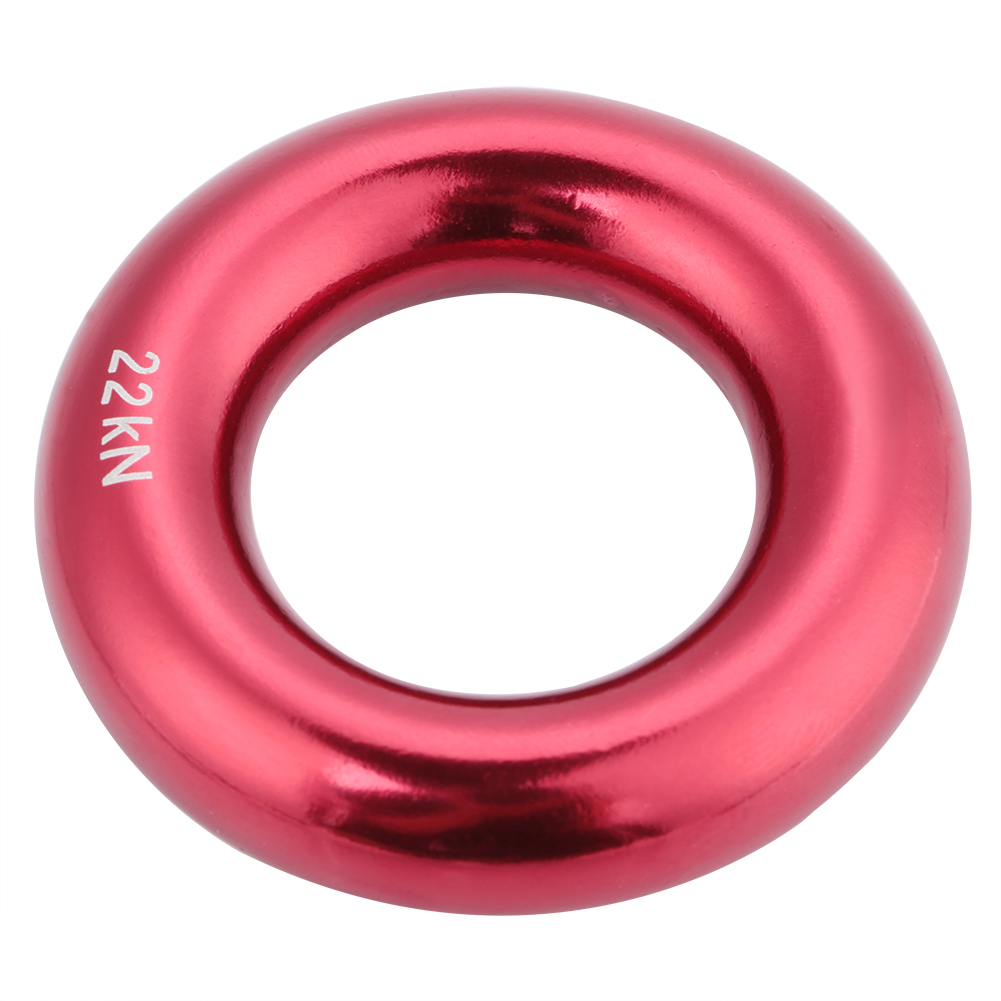 Runder Abseilring Aus Aluminium, Perfekter Spannungsring Aus Aluminiumlegierung (rot)