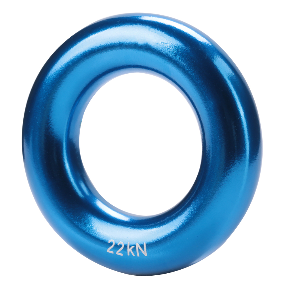 Runder Abseilring Aus Aluminium, Kletterring Mit Perfekter Spannung, O-ring Aus Aluminiumlegierung (blau)
