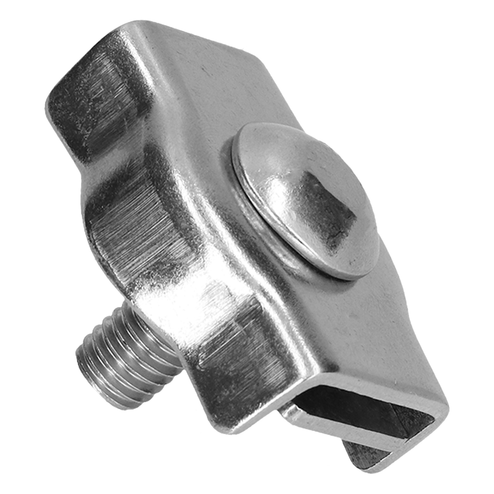 Simplex Drahtseilklemmen, Edelstahl-kabelklemmen, Einfacher Griff, Bremszange, Einzelverriegelung, 50 Stück, M2