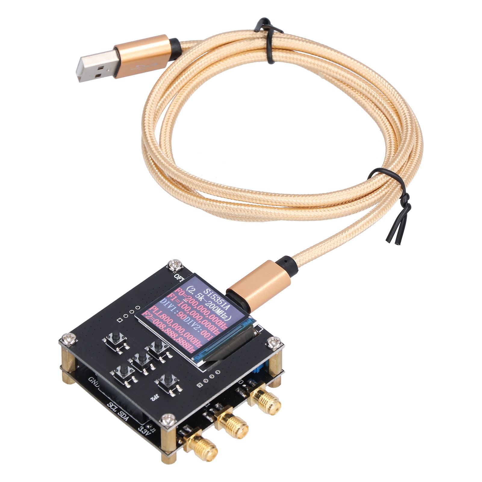 Selbstabschirmende Leiterplattenwerkzeuge Für Taktsignalgeneratoren Zur Erkennung Von 5 V 2,5 Khz–200 Mhz Si5351a
