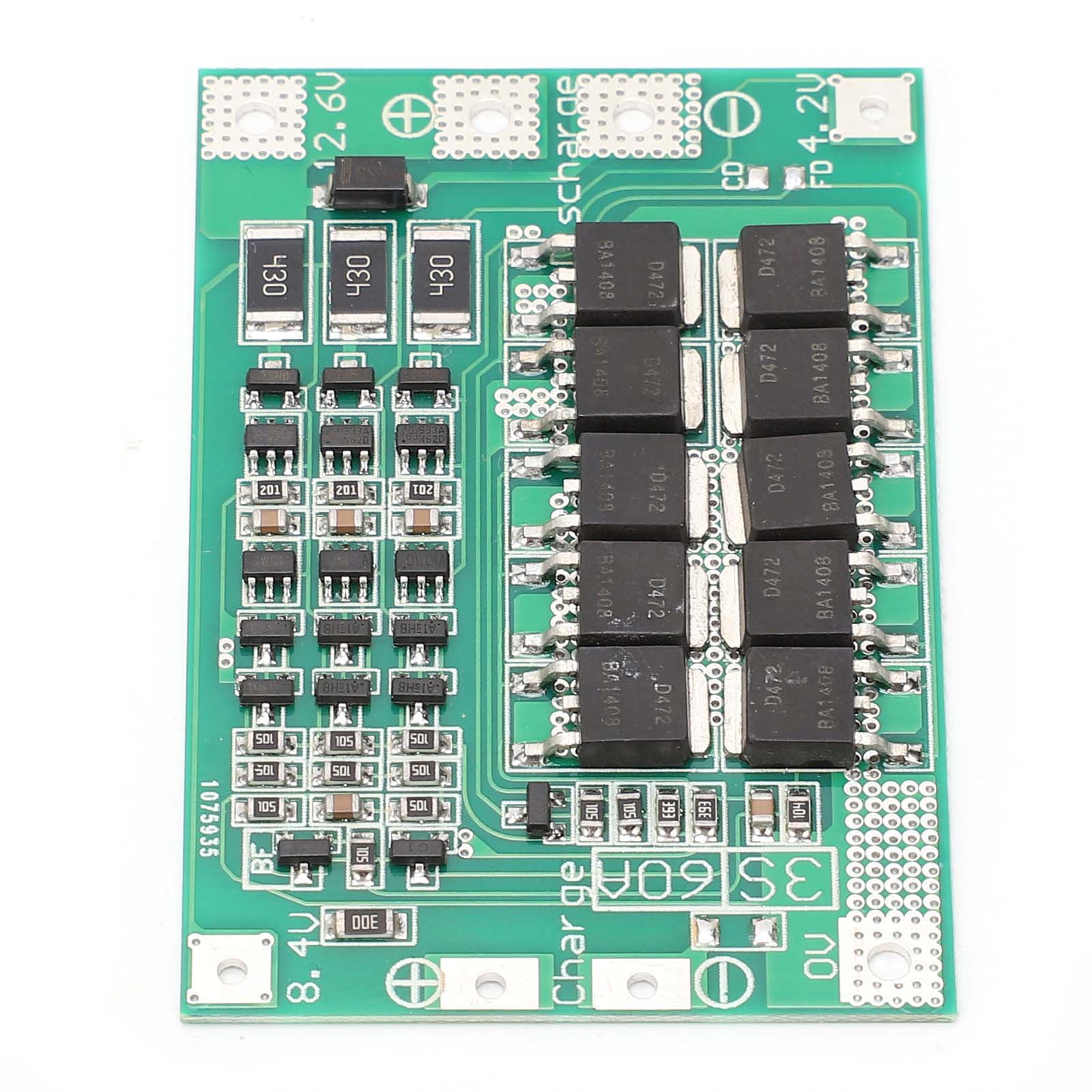3s 60a Li-ionen-schutzplatine, Lithium-akku-ladegerät-schutzmodul, Dc 12,6 V, Symmetrische Version