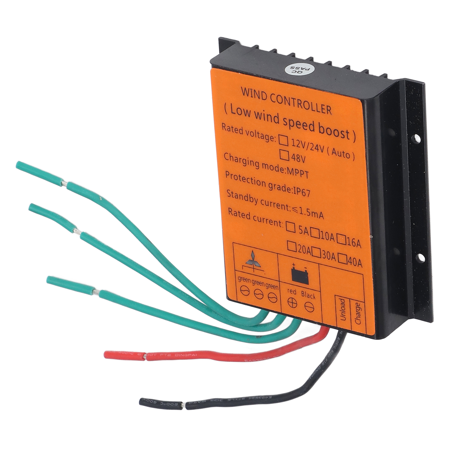 48v 600w Mppt-laderegler Für Windkraftanlagen, Niederspannungslast, Schutzart Ip67, 10a Aufwärtswandler