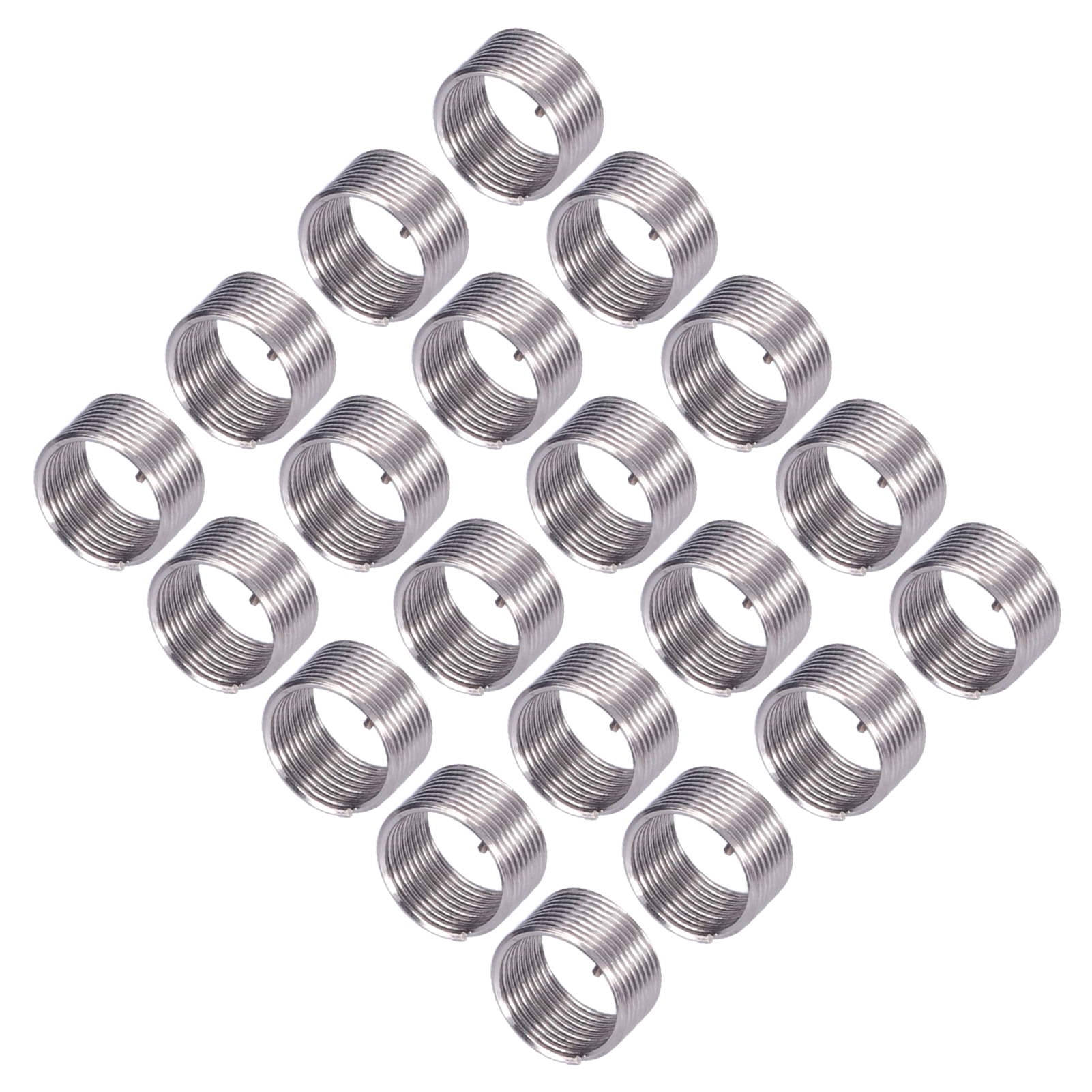 20 Stück Gewindeeinsätze M12 X 1 Gewindereparatur Reduziermutter Spiralkreis Verlängerungswerkzeug 1d