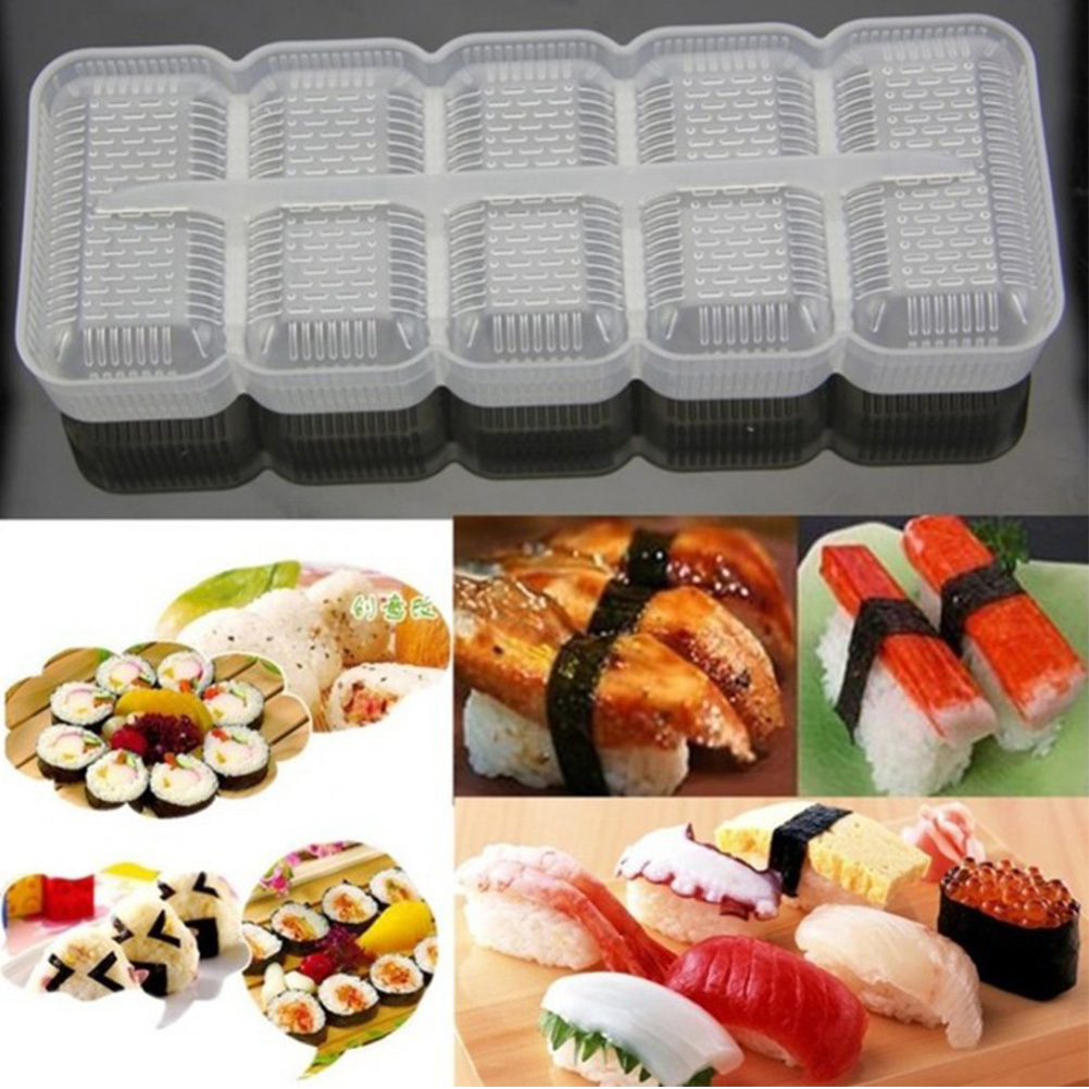 Universelle Sushi-form Für Reisbällchen (5 Rollen), Antihaftbeschichtet, Bento-werkzeug, Ideales Geschenk Für Die Familie