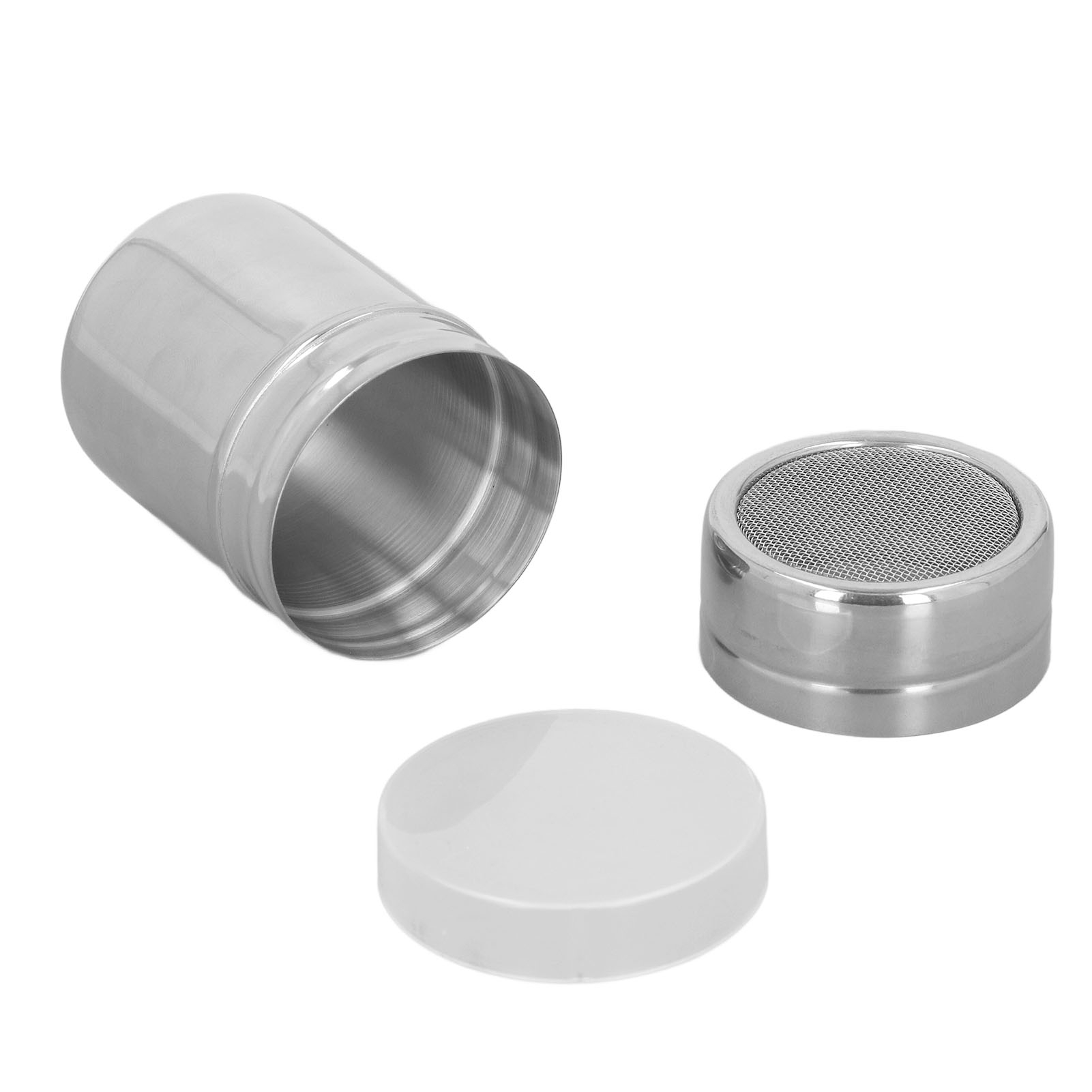 Kaffeepulver-sieb, Edelstahl, Kakao-sieb, Feuchtigkeitsbeständiger Pulversiebzylinder Mit Deckel