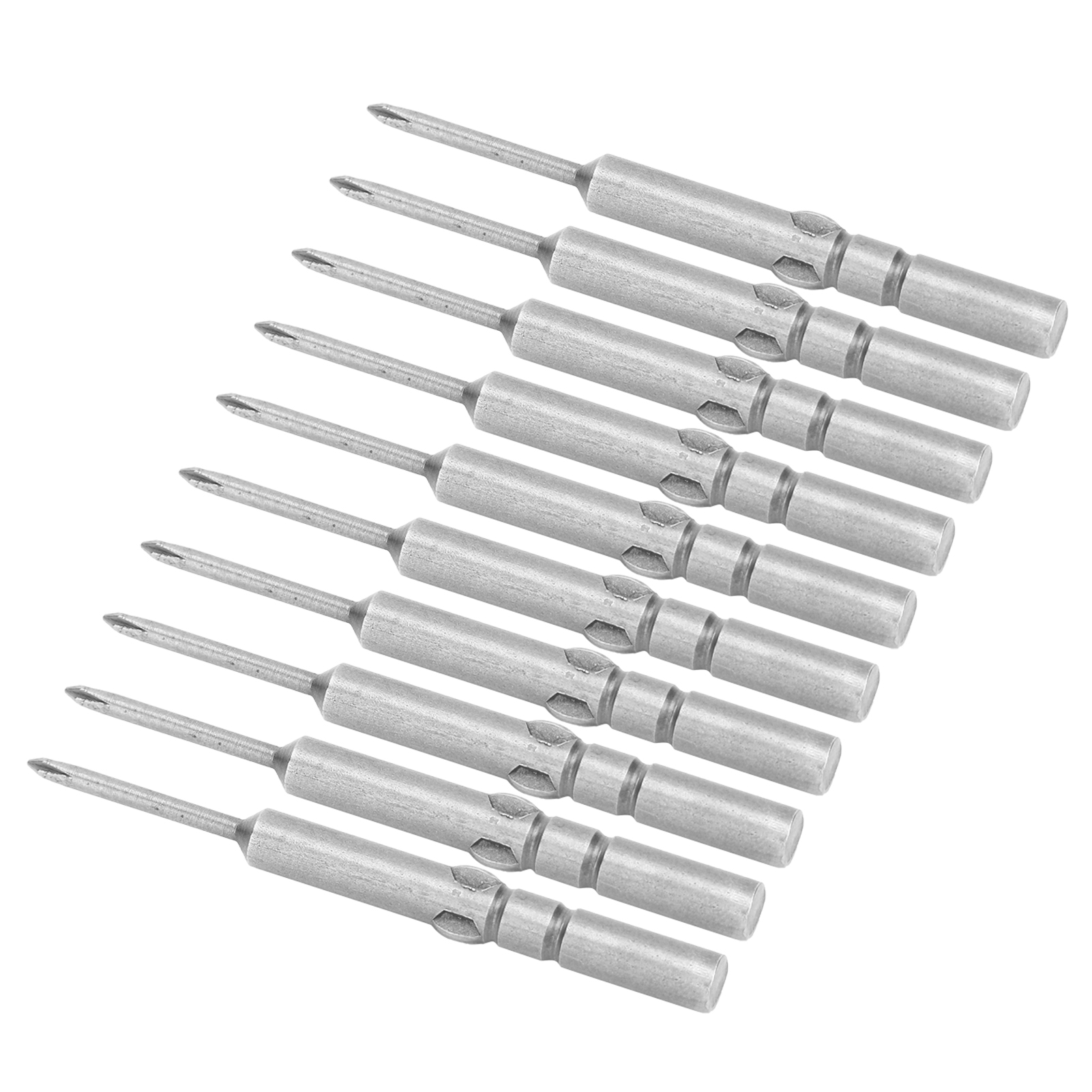 10-teiliges Set Mit 2 Mm Kreuzschlitz-magnetschraubendreherbits, Hochhart, Für Elektrische Schraubendreher