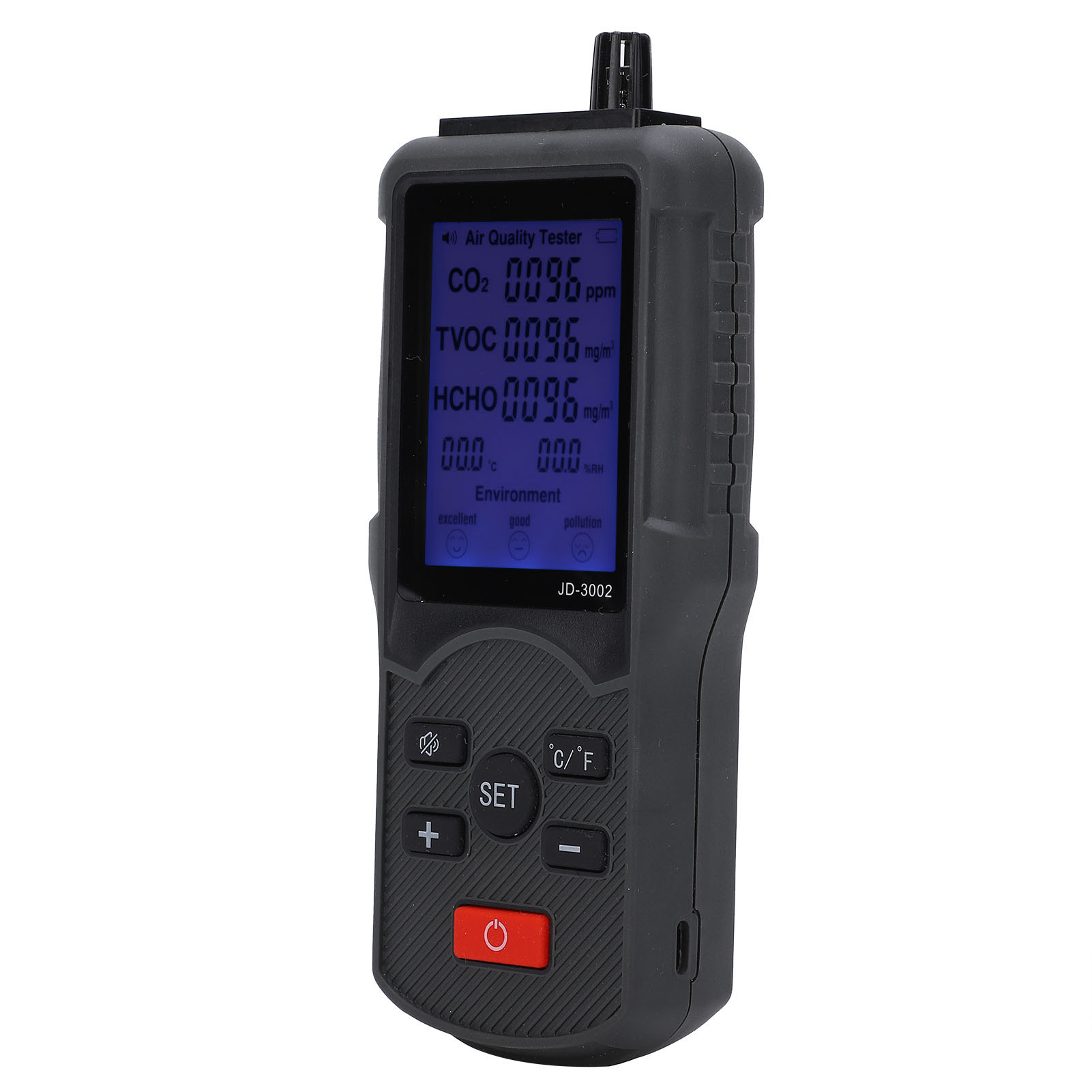 Luftqualitätsmonitor Co2 Tvoc Temperatur-feuchtigkeitsdetektor Industrielle Prüfgeräte Jd-3002