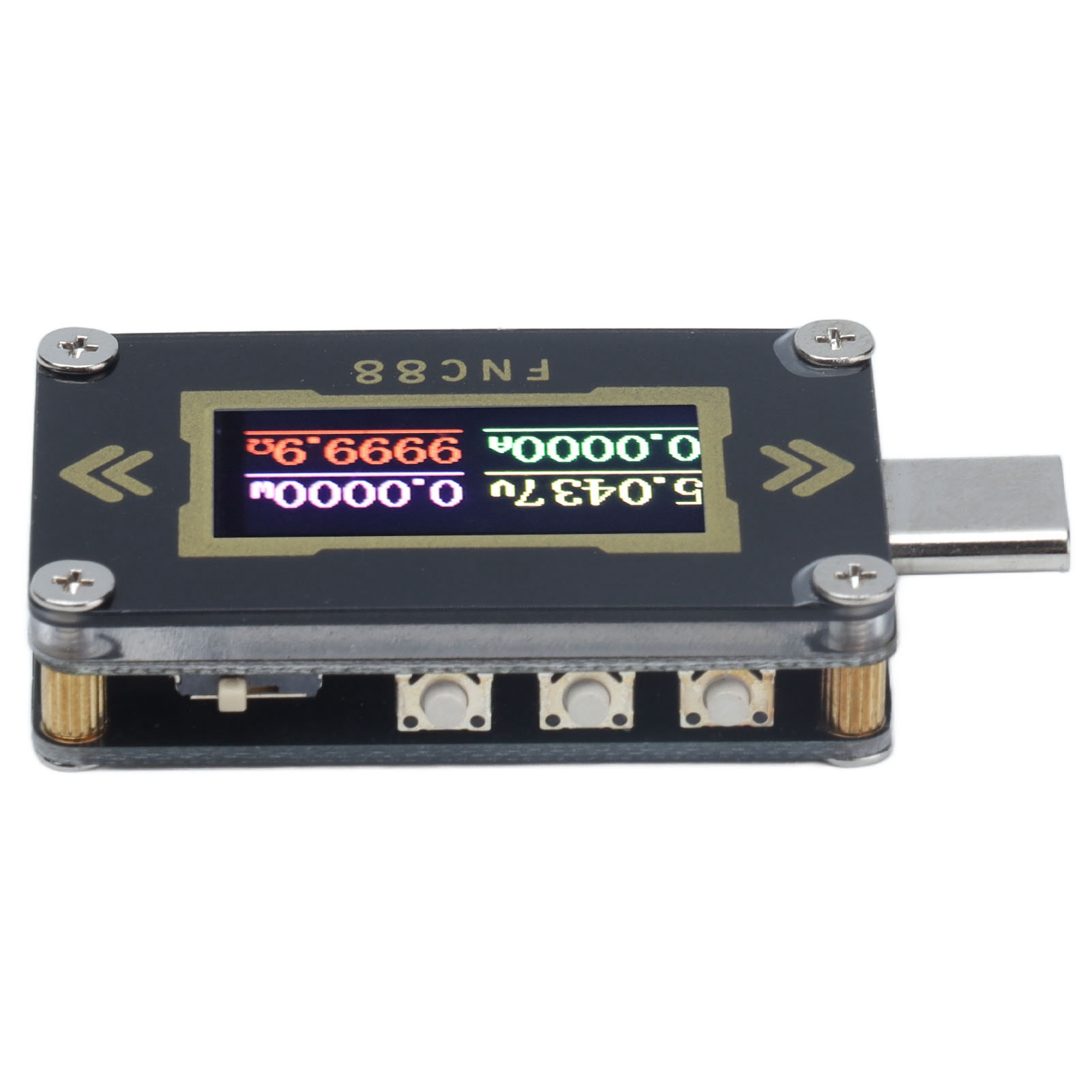 Usb-voltmeter, Amperemeter, Lcd-anzeige, Typ-c-elektrotester, Strom-, Spannungs- Und Leistungsdetektor