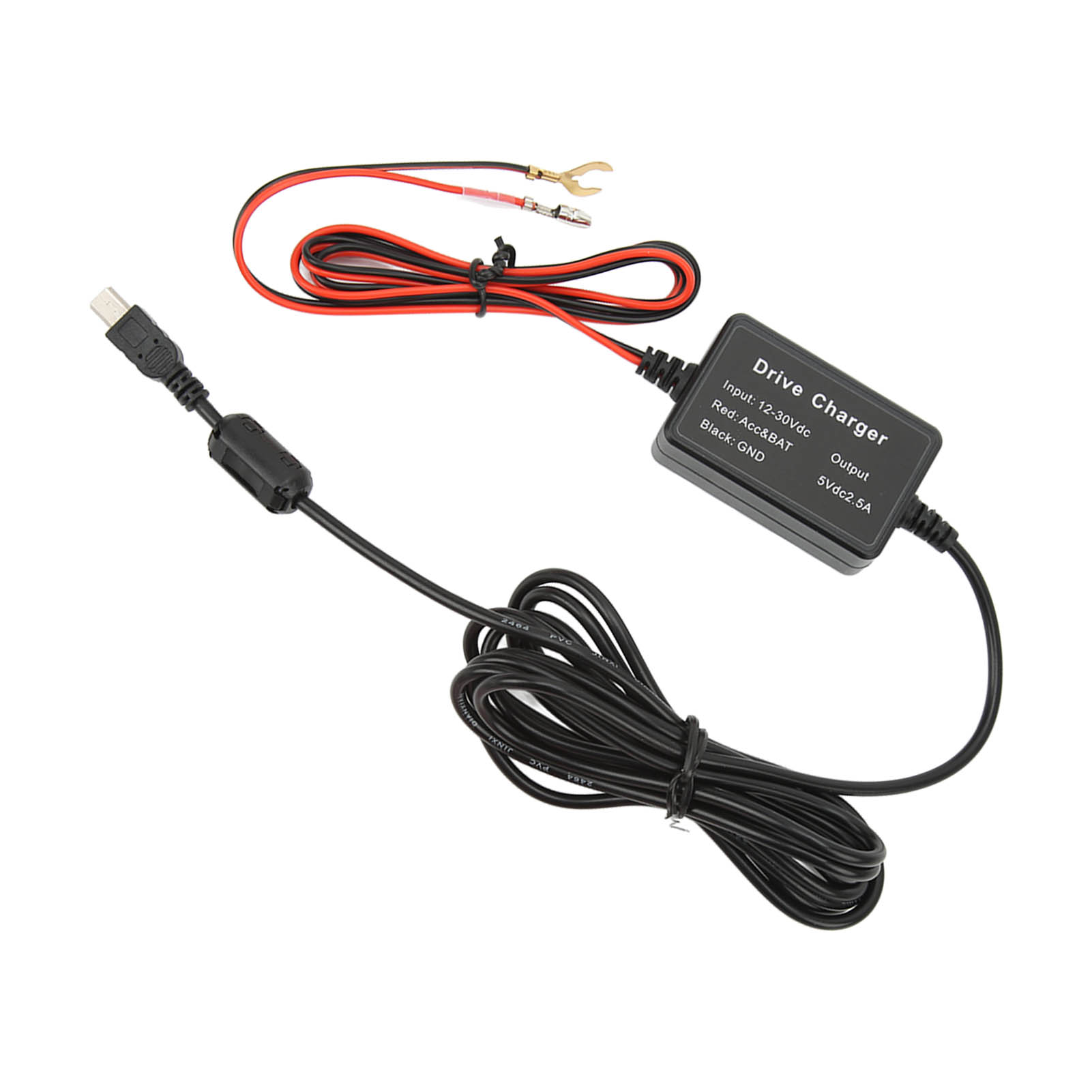 Dashcam-festverdrahtungsset 12v–30v Auf 5v Usb-adapter Mit Unterspannungsschutz Für Dashcams, Kompatibel Mit Rückfahrkameras, Gps-navigationsgeräten Und Radarwarnern