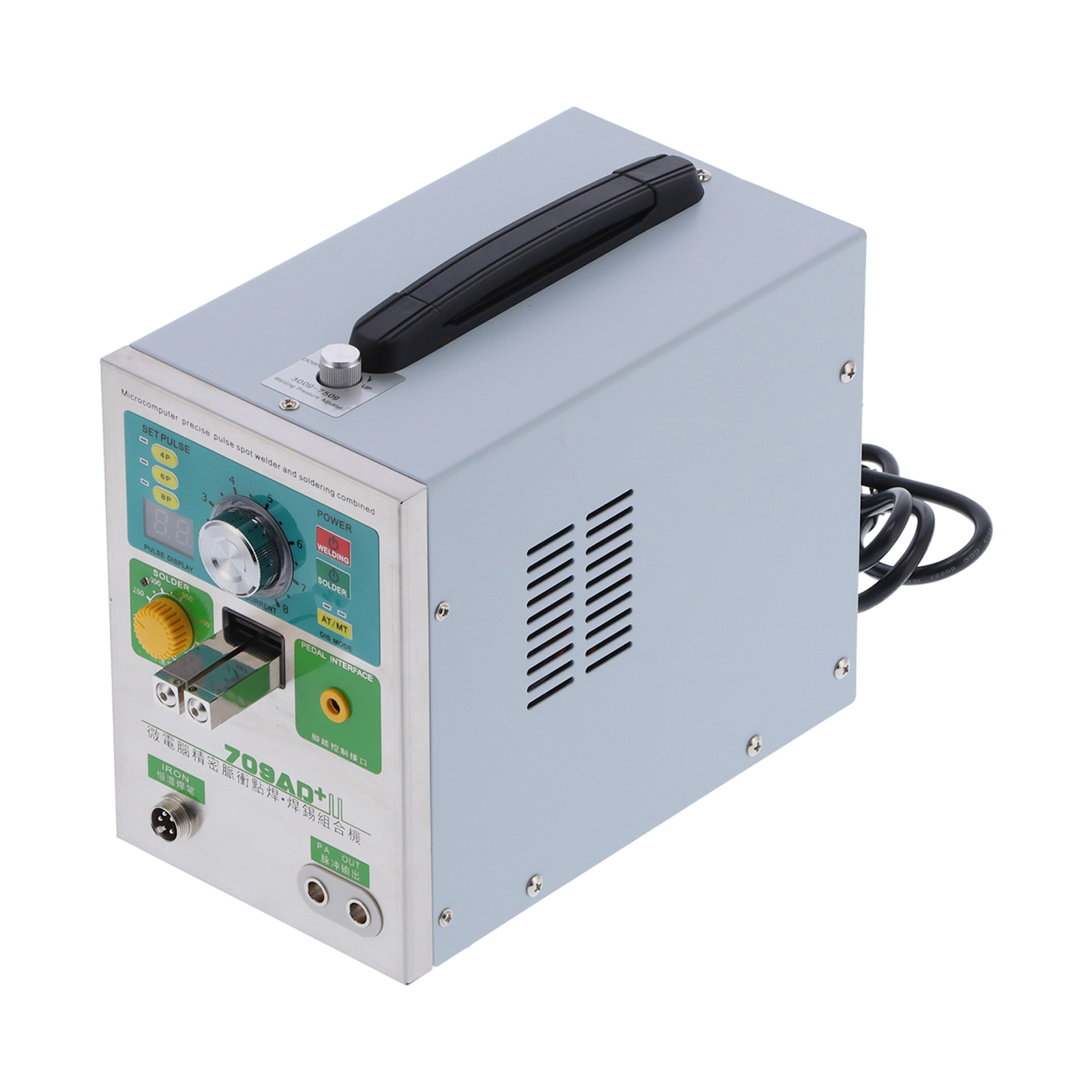 Punktschweißgerät 3,2 Kw Lithium-akku, Induktives Automatisches Led-schweißstiftgerät Sunkko709ad+eu-stecker 220 V