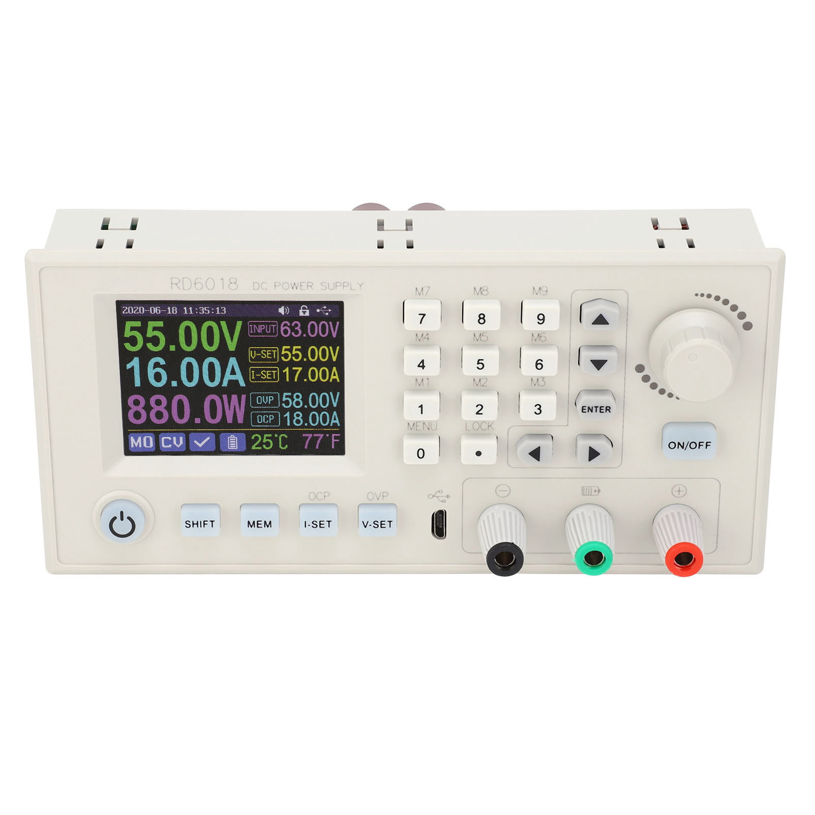 Cnc Dcdc Buck-modul Buck-boost-netzteil Einstellbarer Adapter Aufwärts- Und Abwärtswandler 6-70v Auf 0-60v (rd6018w Mit Wlan-modul)
