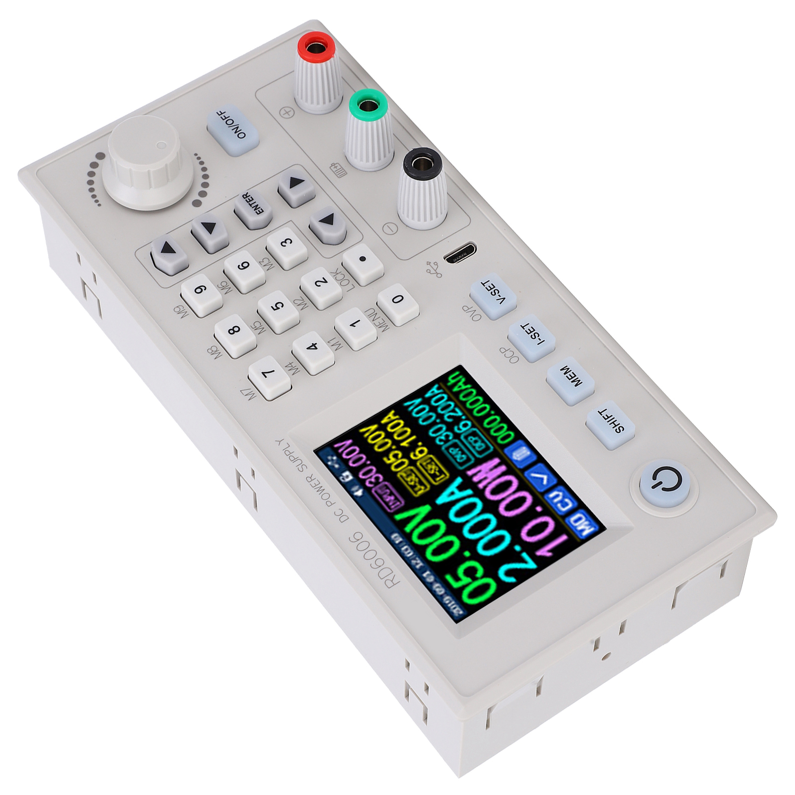Einstellbares Gleichstromnetzteil Mit 2,4-zoll-lcd-display, Spannungsregleradapter 6–70 V Auf 0–60 V (rd6006, Ohne Wlan-modul)