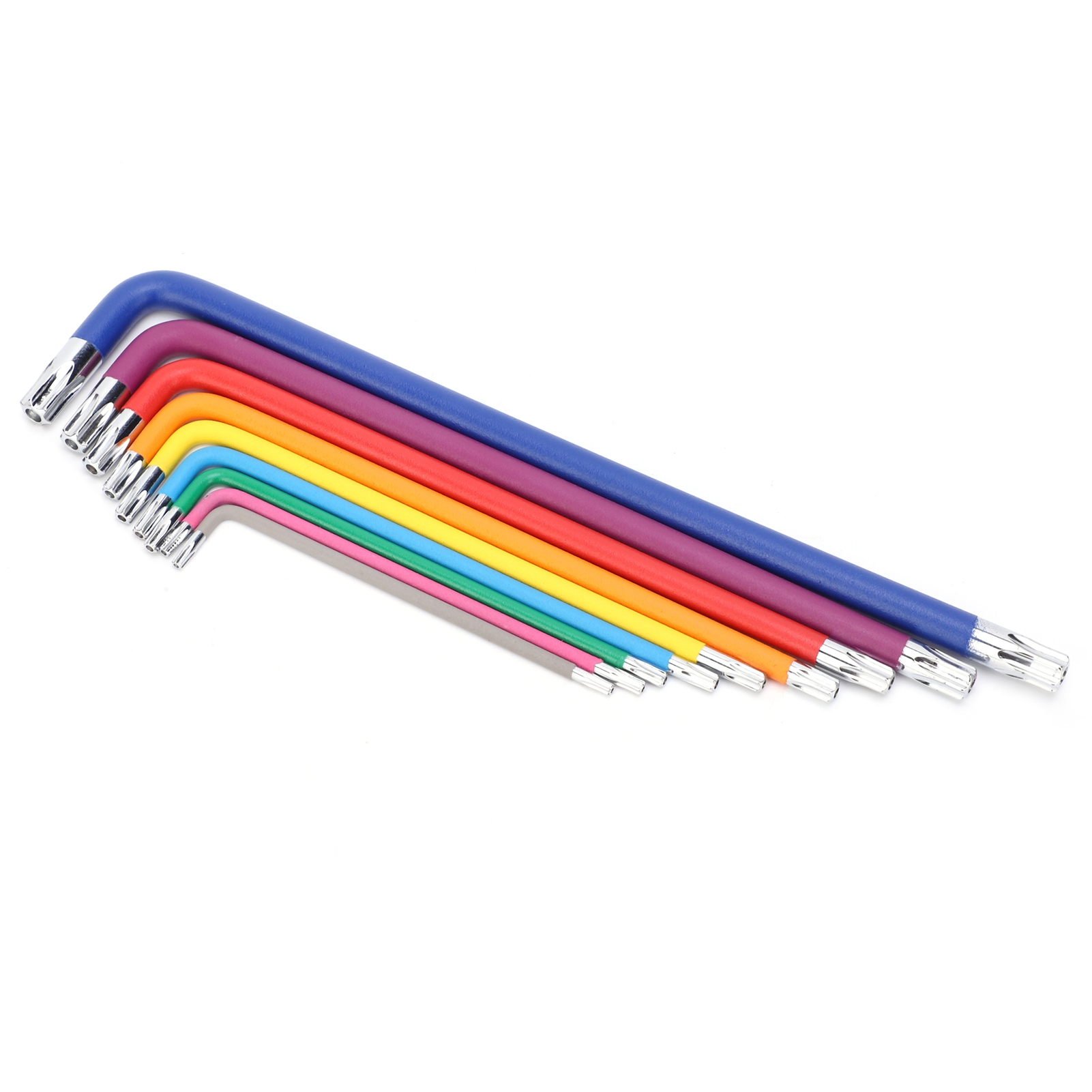 9-teiliges Stern-sechskant-steckschlüssel-set, Extra Lang, Mehrfarbig, Reparaturzubehör