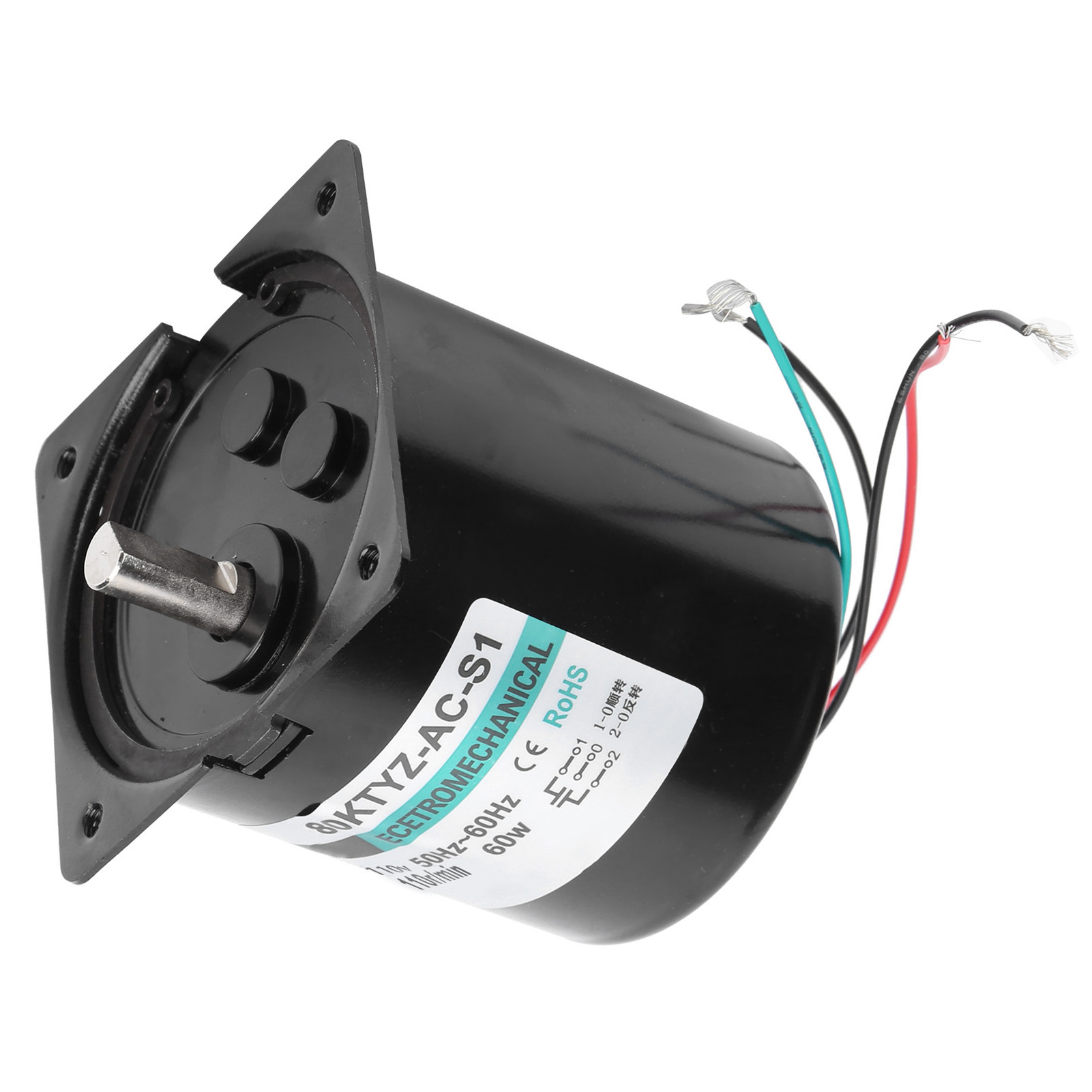 Ac-synchronmotor Mit Kondensatorhalterung, Cw/ccw, Hohes Drehmoment, Niedrige Drehzahl, 60 W, Xd80ktyz, 110 U/min, Ac 110 V