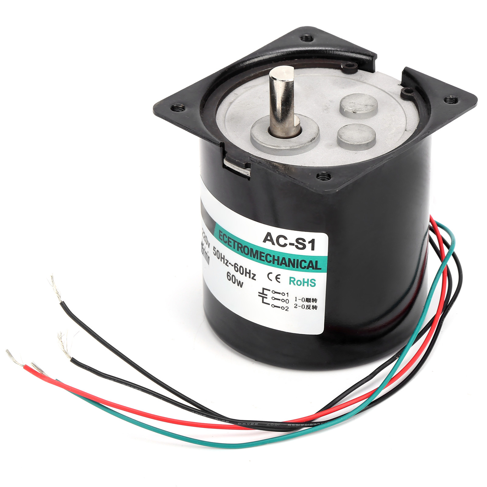 Wechselstrom-synchronmotor Mit Exzenterwelle, Permanentmagnet, Niedrige Drehzahl, Hohes Drehmoment, 60 W, Xd80ktyz, 15 U/min, 220 V Ac