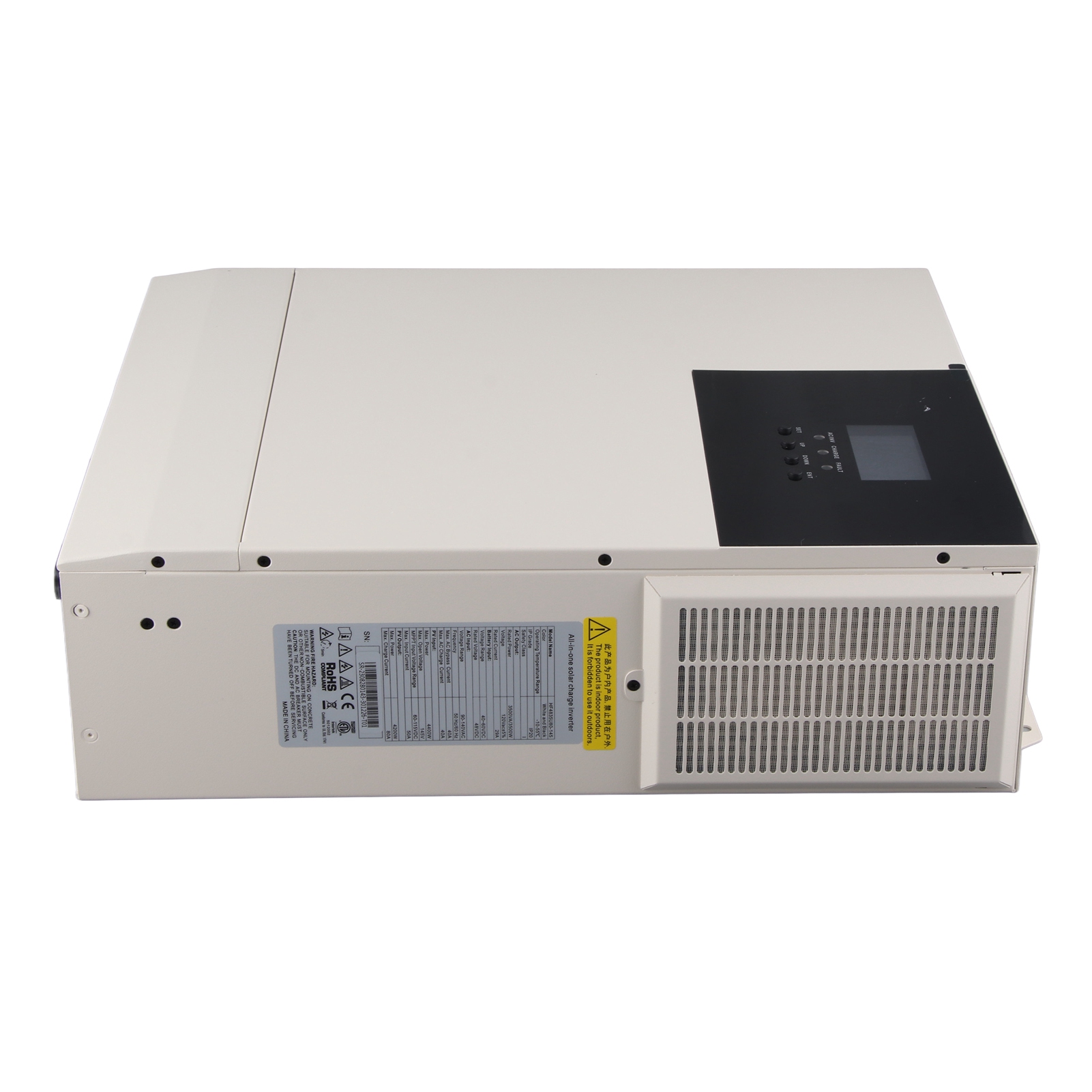 Solarwechselrichter 3,5 Kw, 110–120 V Ausgang, 48 V Dc Eingang, Mppt 80 A, Max. 145 V, Pv-leistungswandler