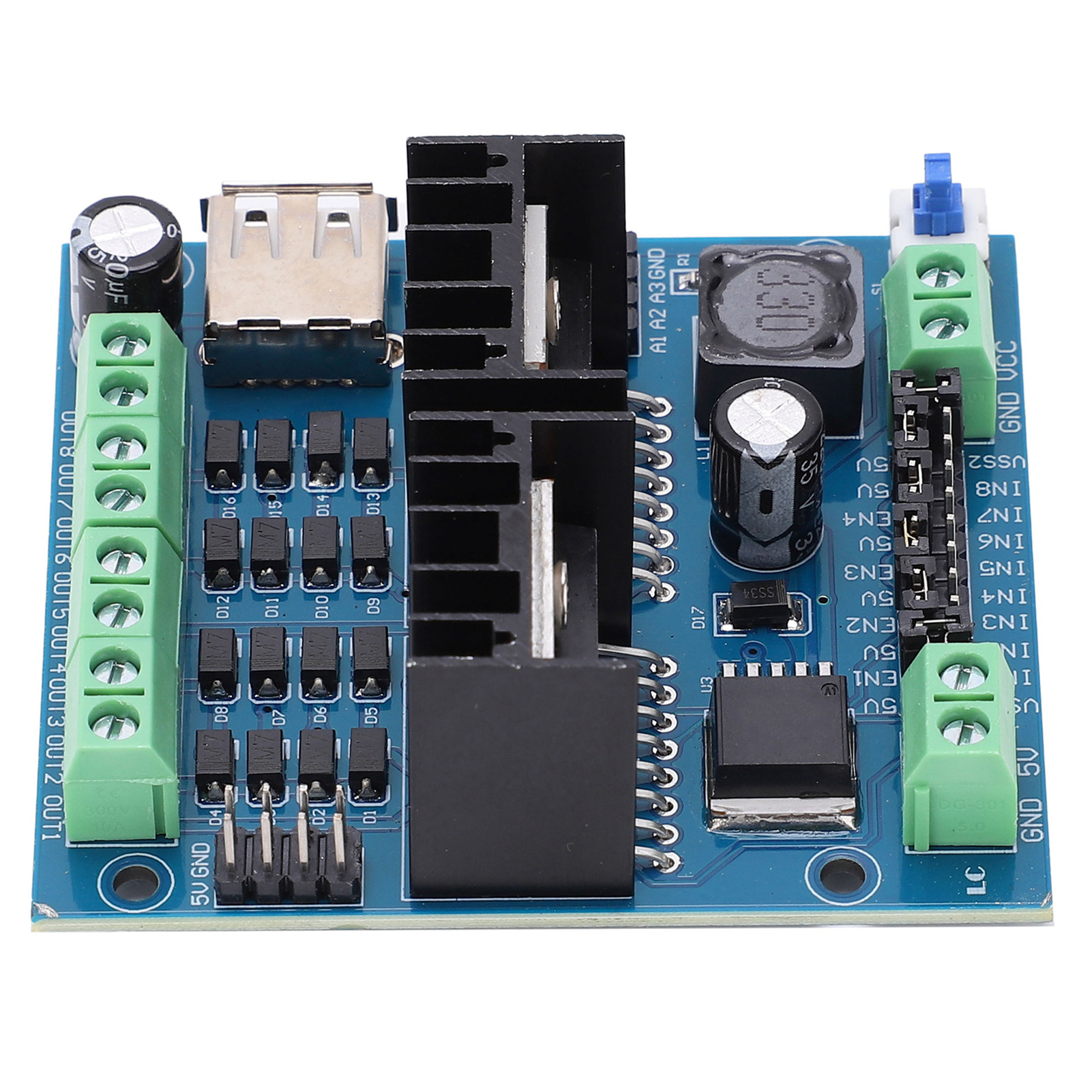 L298n Treibermodul 4-kanal Intelligente Auto-motoransteuerplatine Elektronische Komponente
