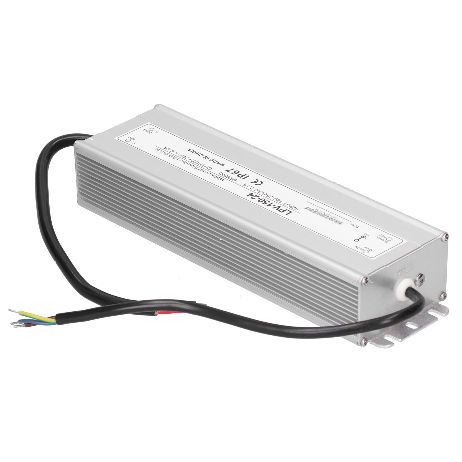 Berm Wasserdichtes Schaltnetzteil Mit Transformatortreiber Aus Aluminiumlegierung Lpv‑150‑24 Dc24v