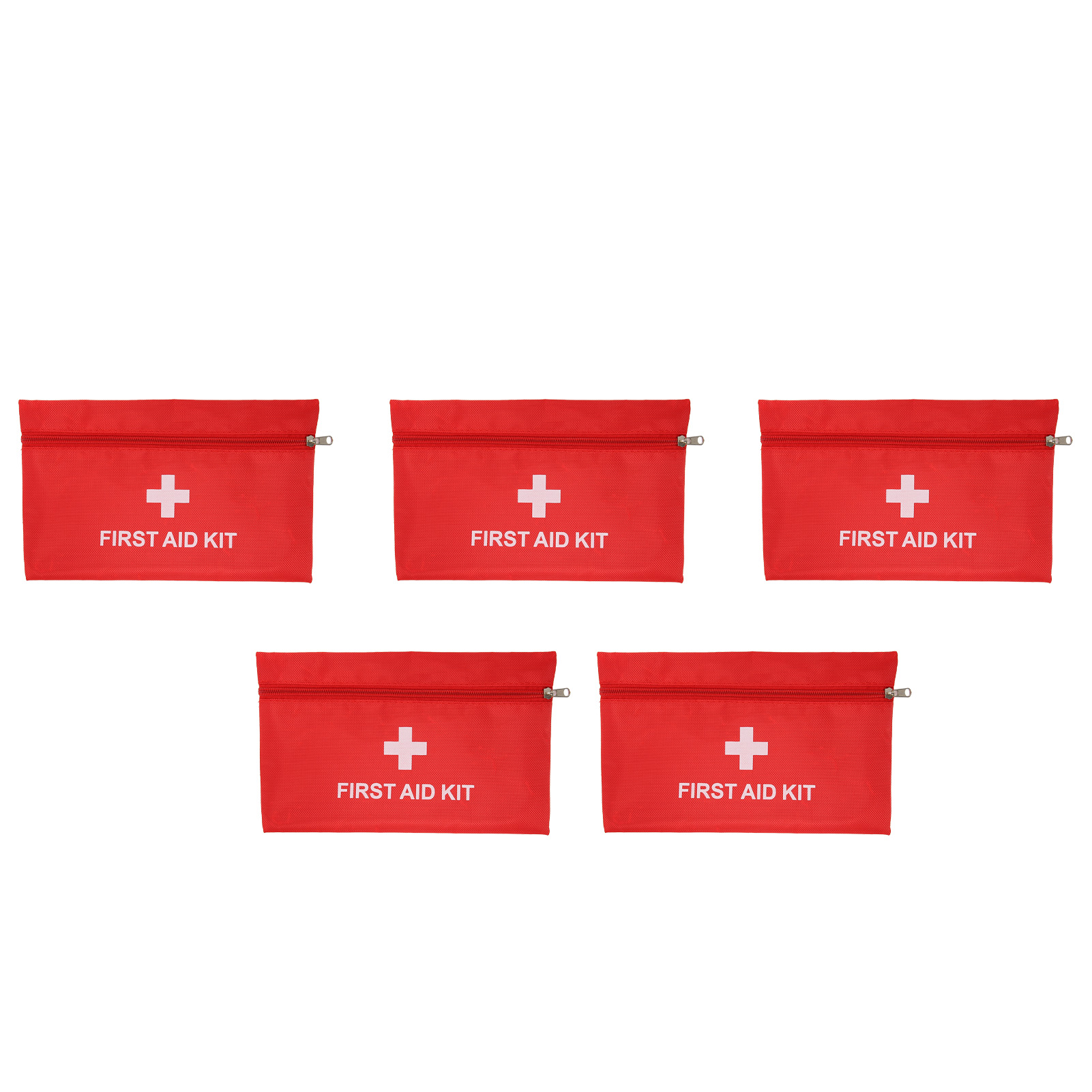 5er-set Leere, Tragbare Medikamentenbeutel Aus Wasserdichtem Nylon In Rot, Ideal Für Zuhause, Outdoor Und Reisen, Klein (20 X 14 Cm).