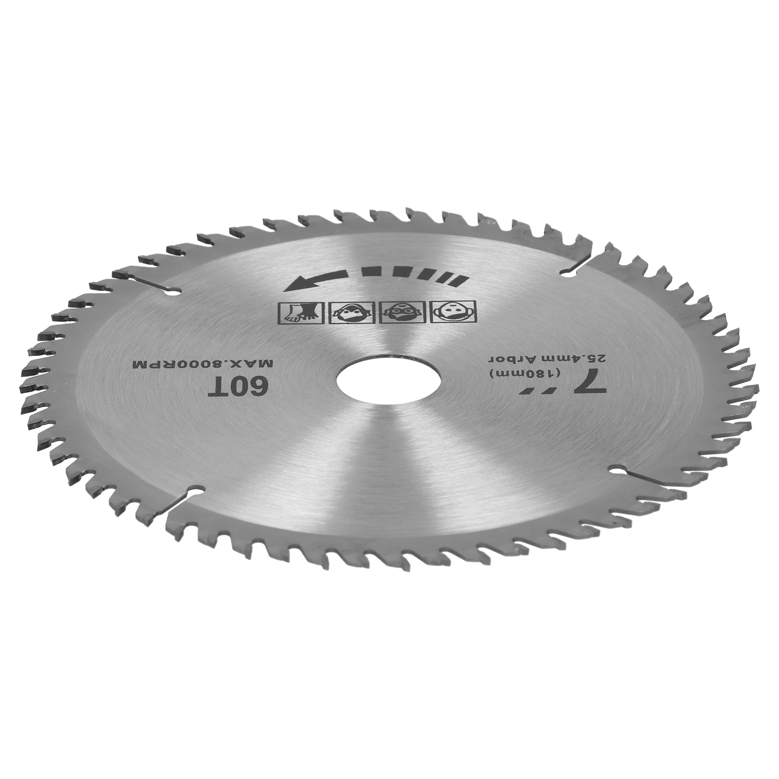 7x60t Kreissägeblatt, Holzbearbeitungs-trennscheibe, Werkzeug, Schreinerzubehör, 180 Mm